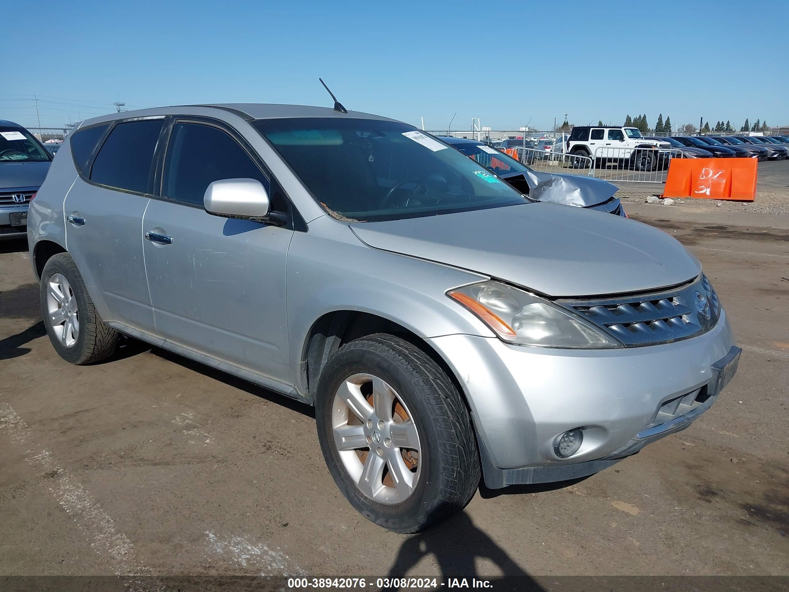 nissan murano 2006 jn8az08wx6w510594