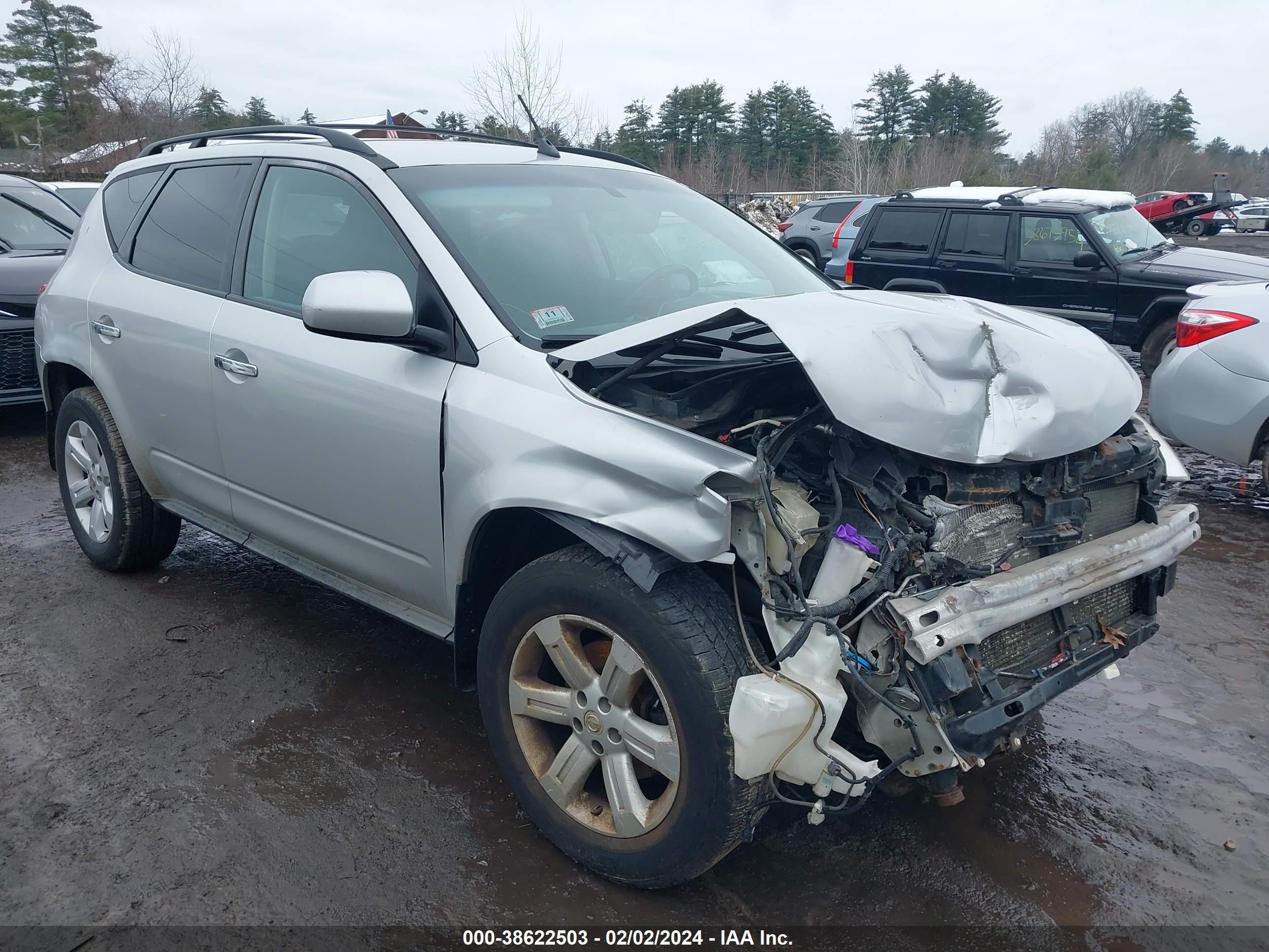 nissan murano 2006 jn8az08wx6w551601