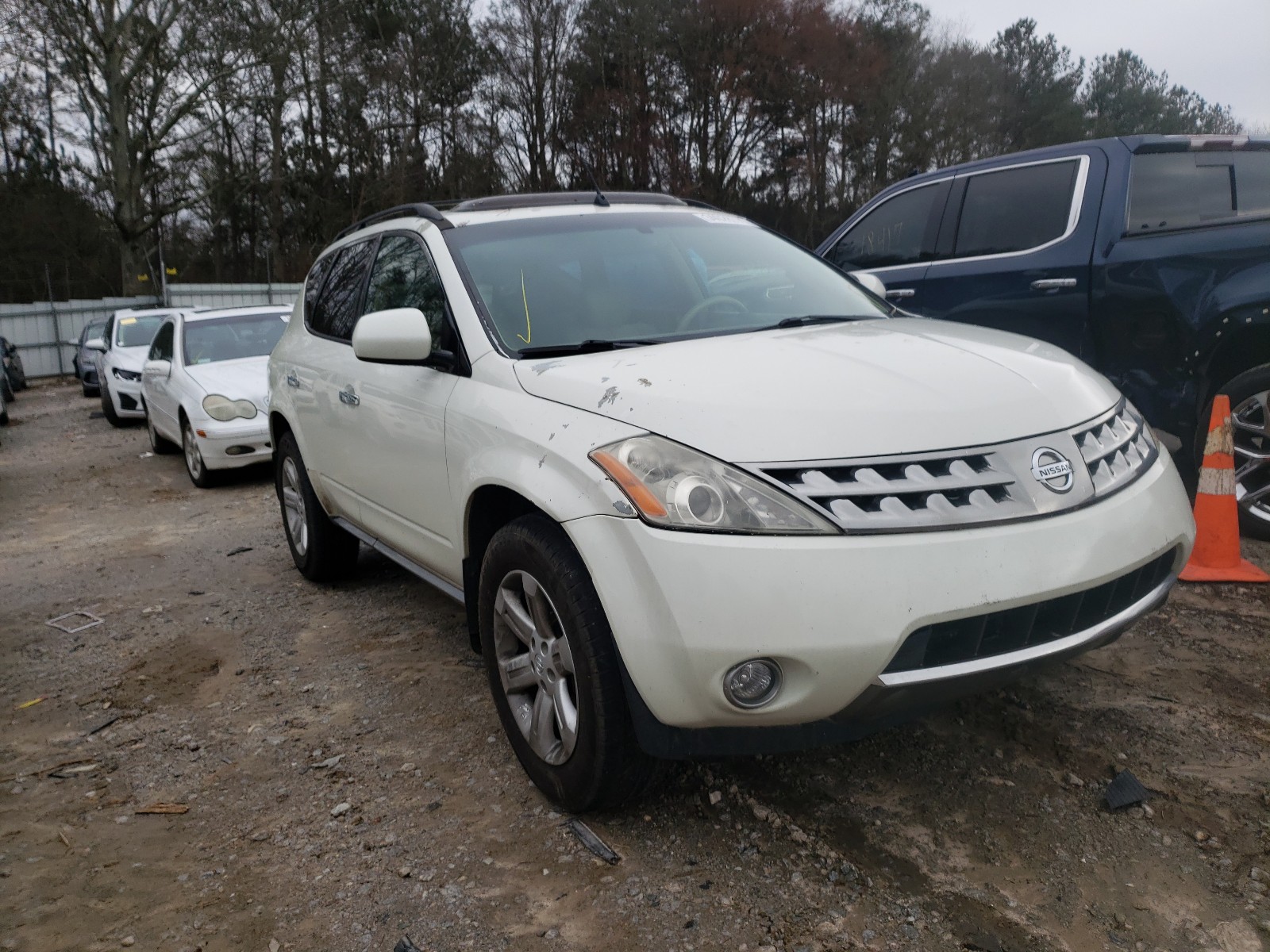 nissan murano sl 2007 jn8az08wx7w626119