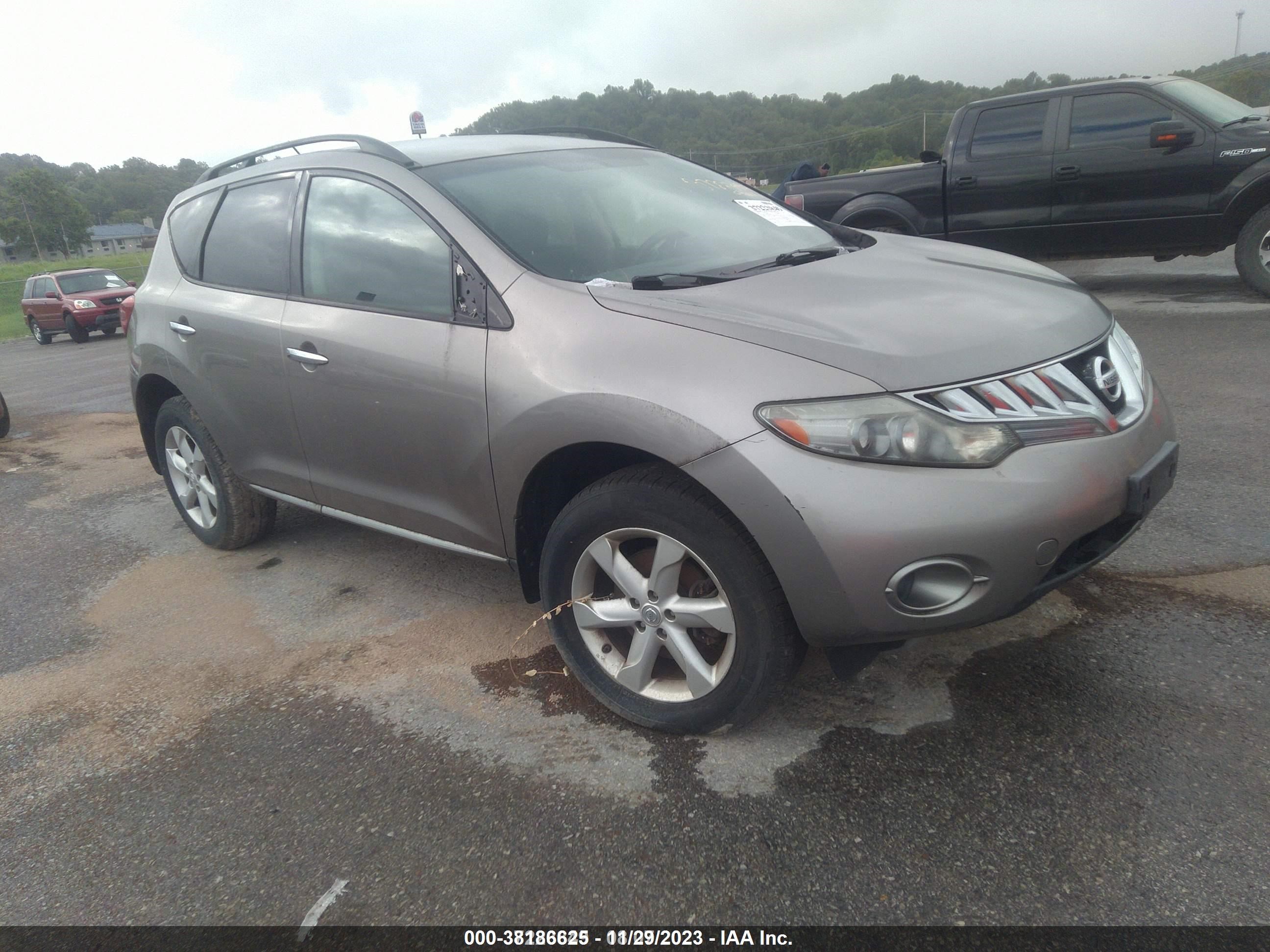 nissan murano 2009 jn8az18u29w031286