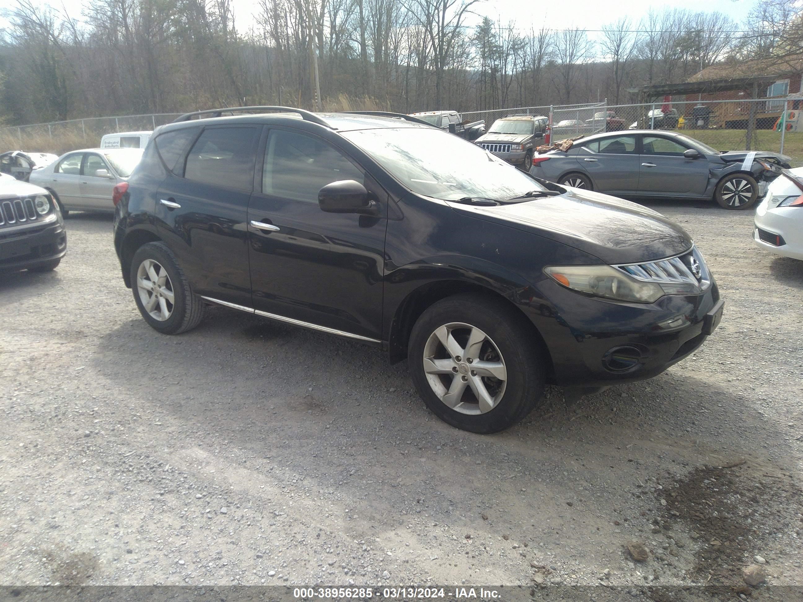 nissan murano 2009 jn8az18u49w021715