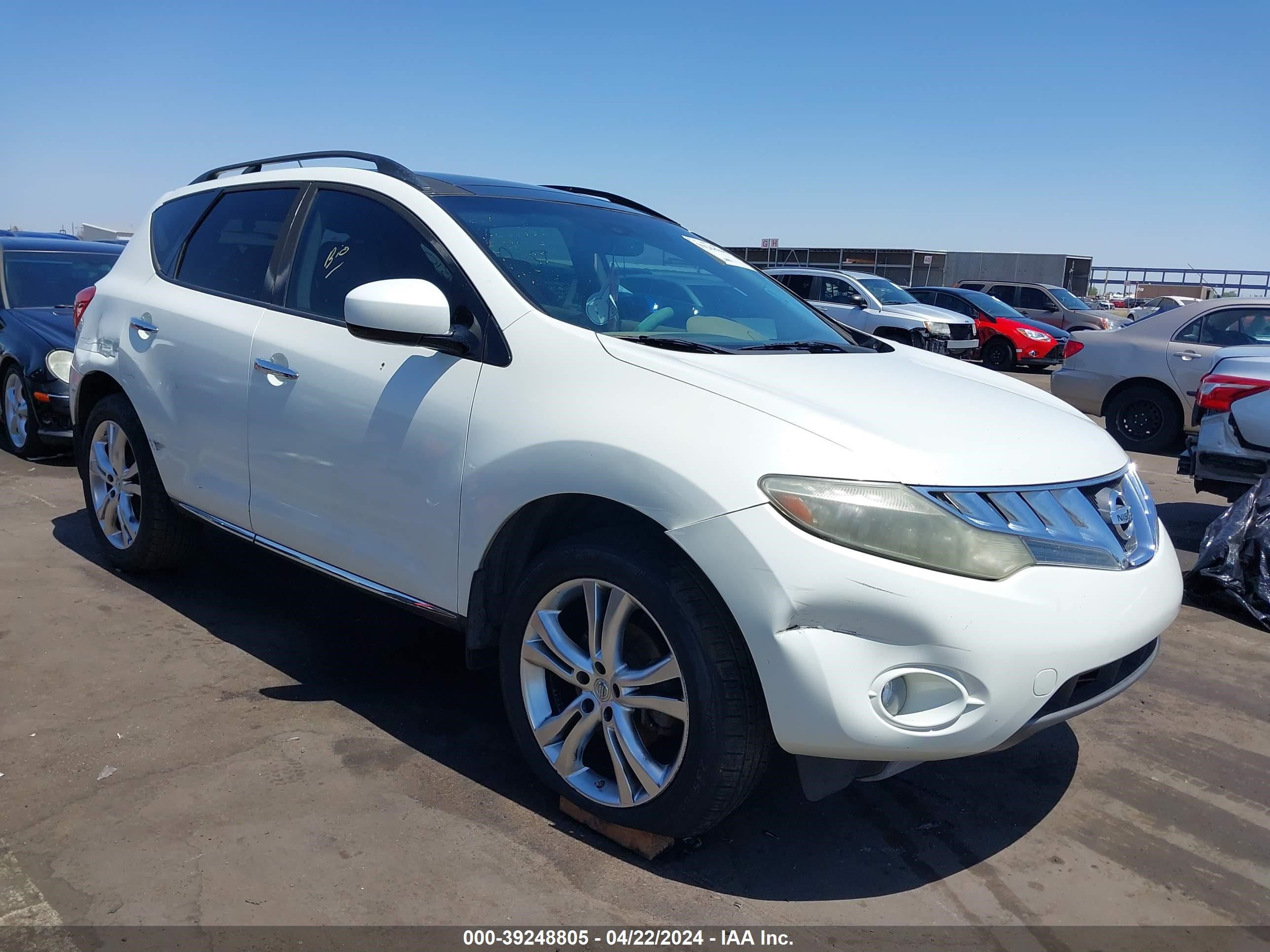 nissan murano 2009 jn8az18u49w021732