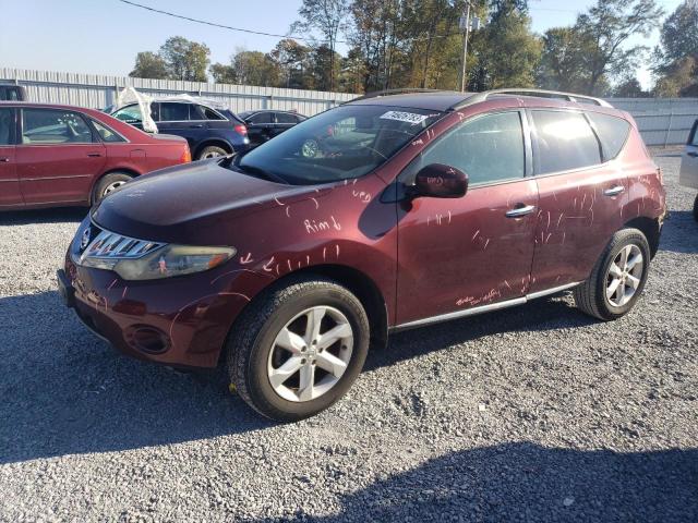 nissan murano 2009 jn8az18u59w020234