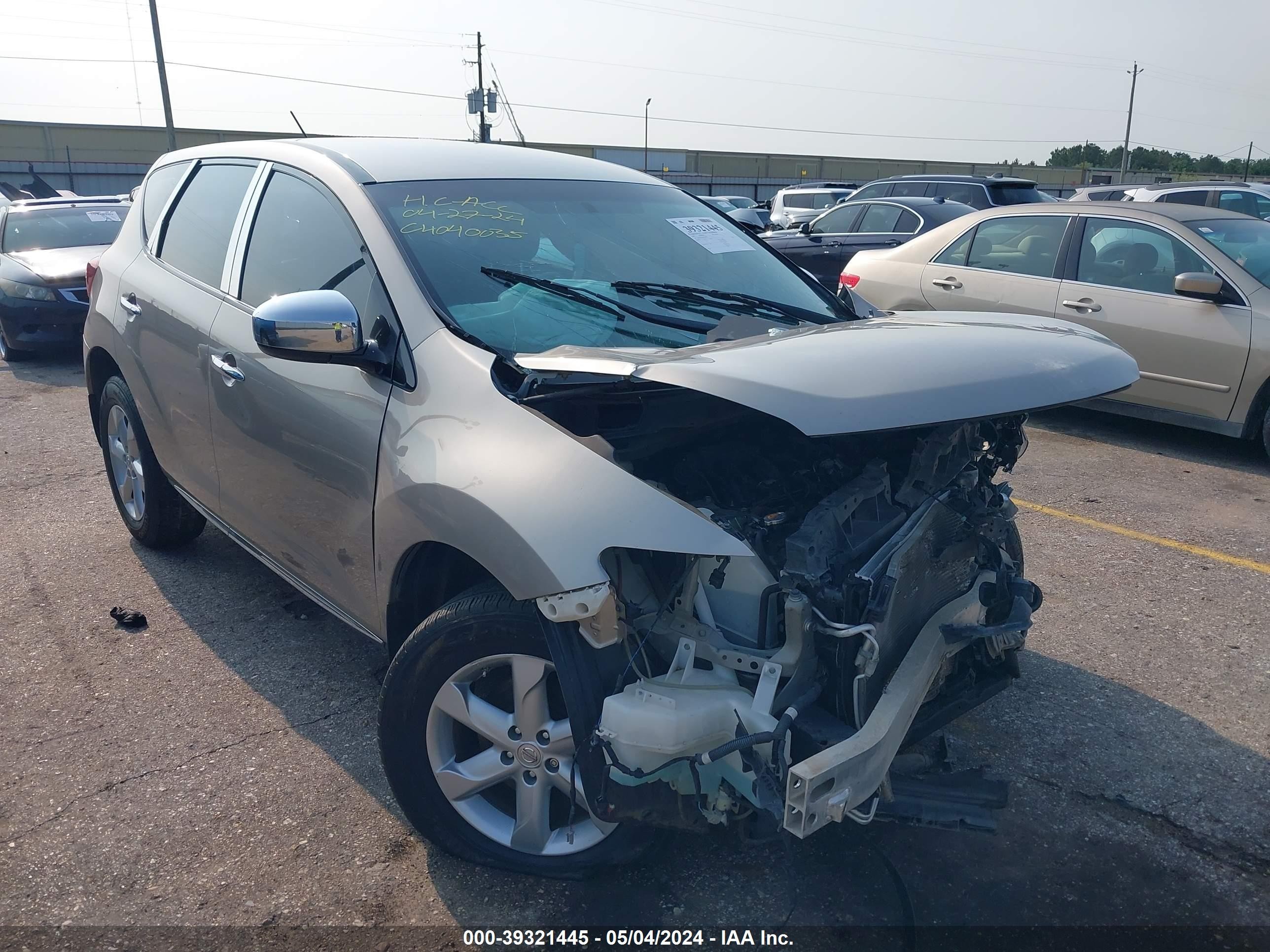 nissan murano 2009 jn8az18u59w102724