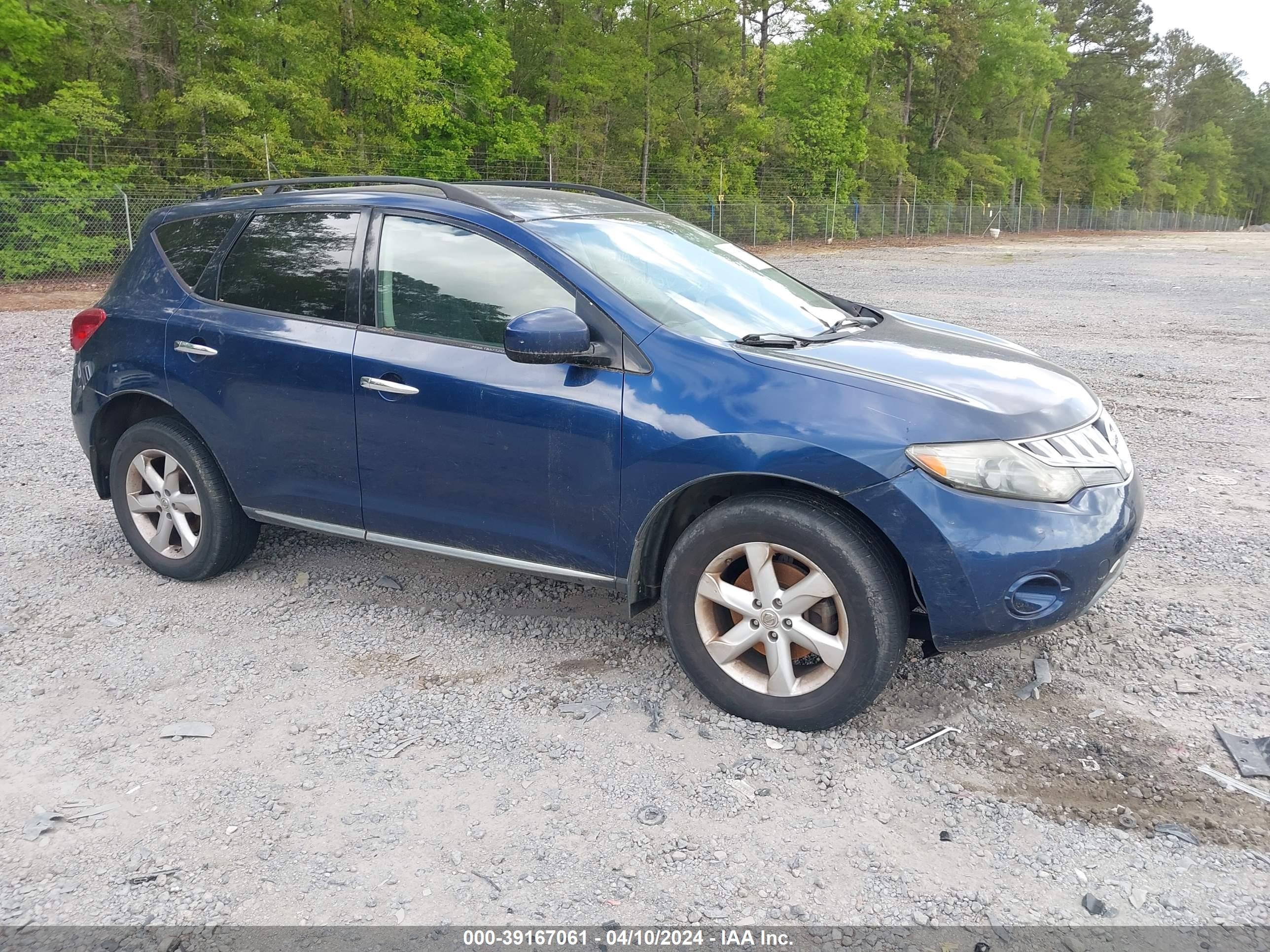 nissan murano 2009 jn8az18u69w014524