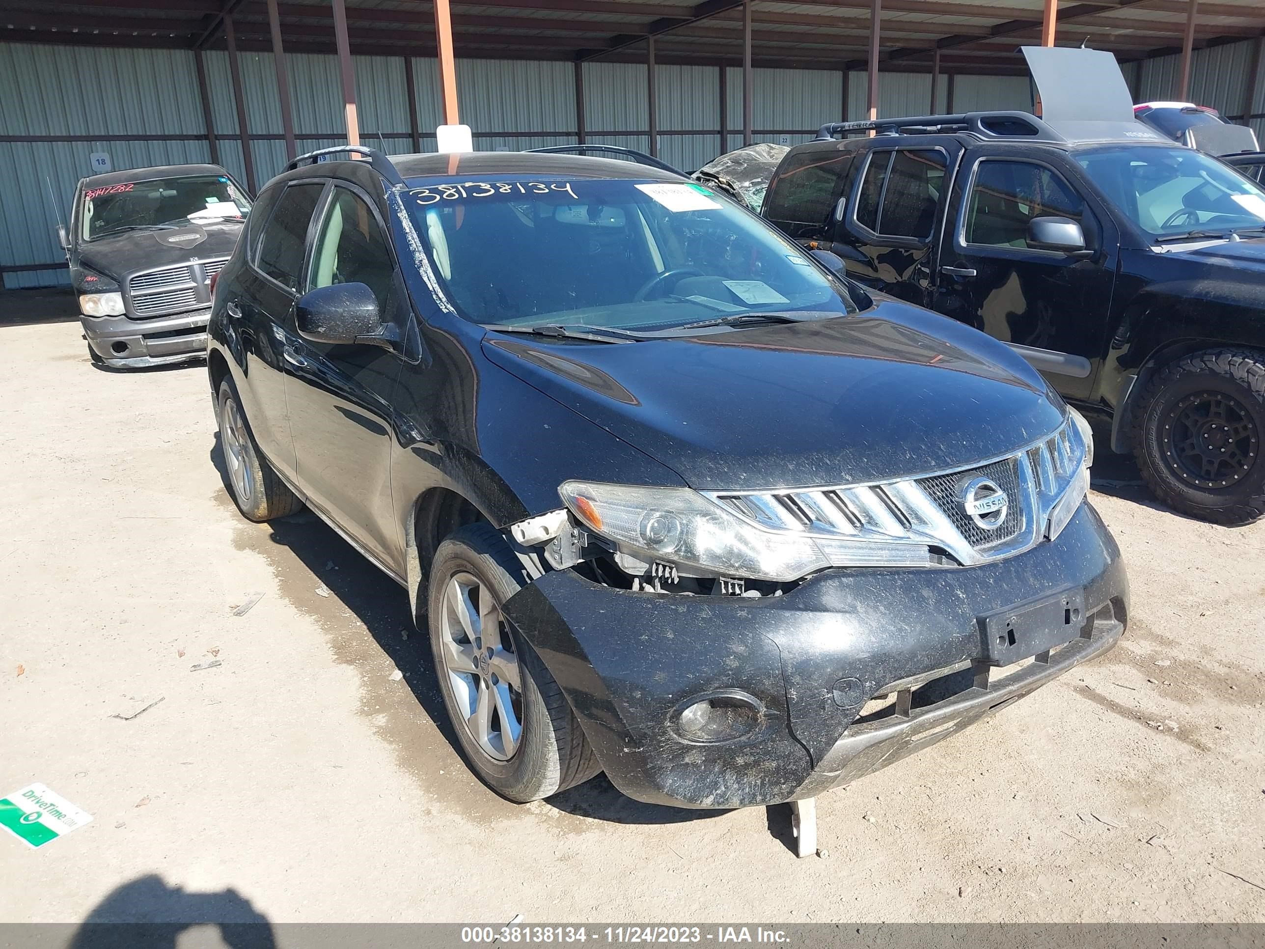 nissan murano 2009 jn8az18u79w020266