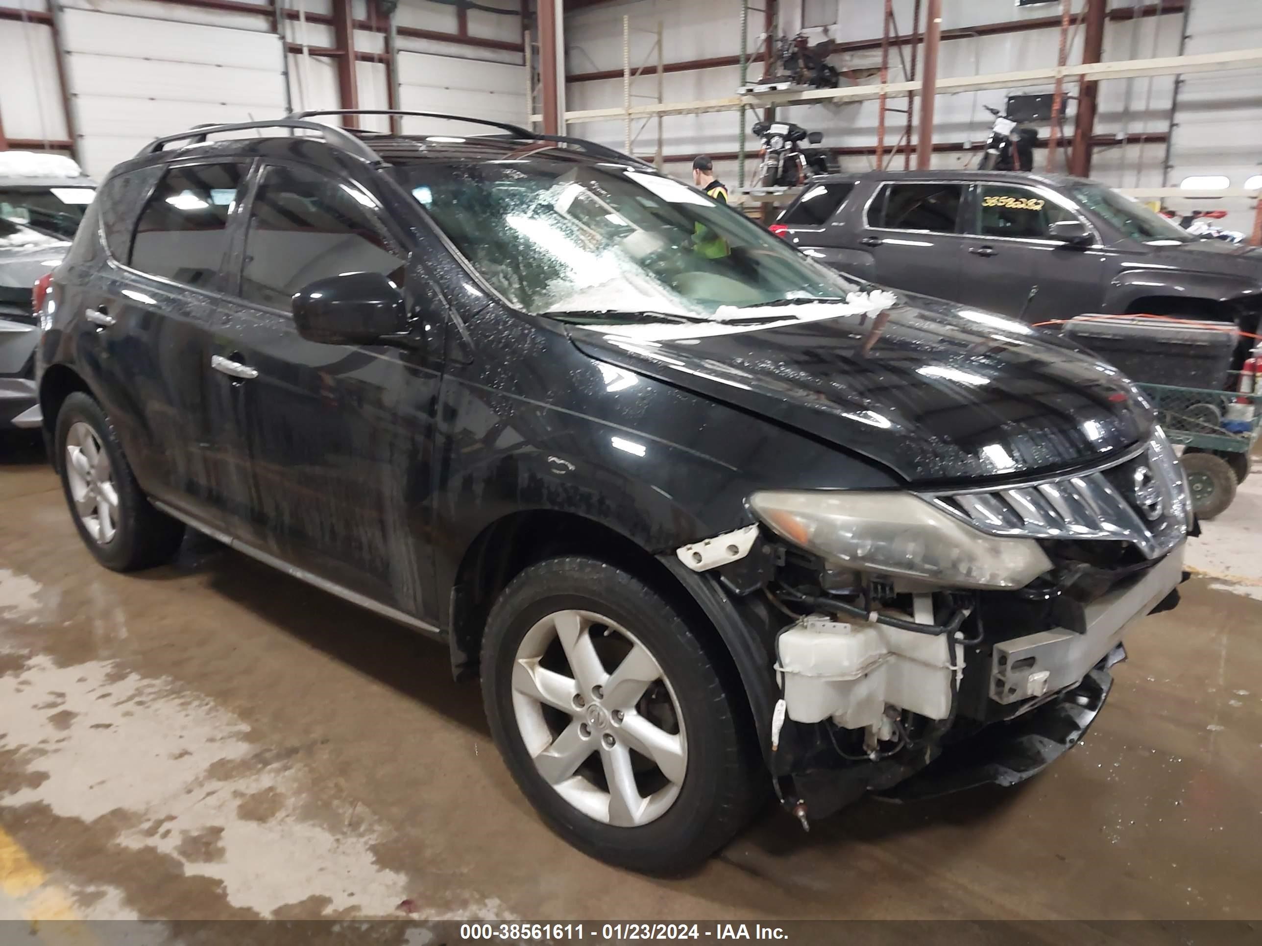 nissan murano 2009 jn8az18u89w007915