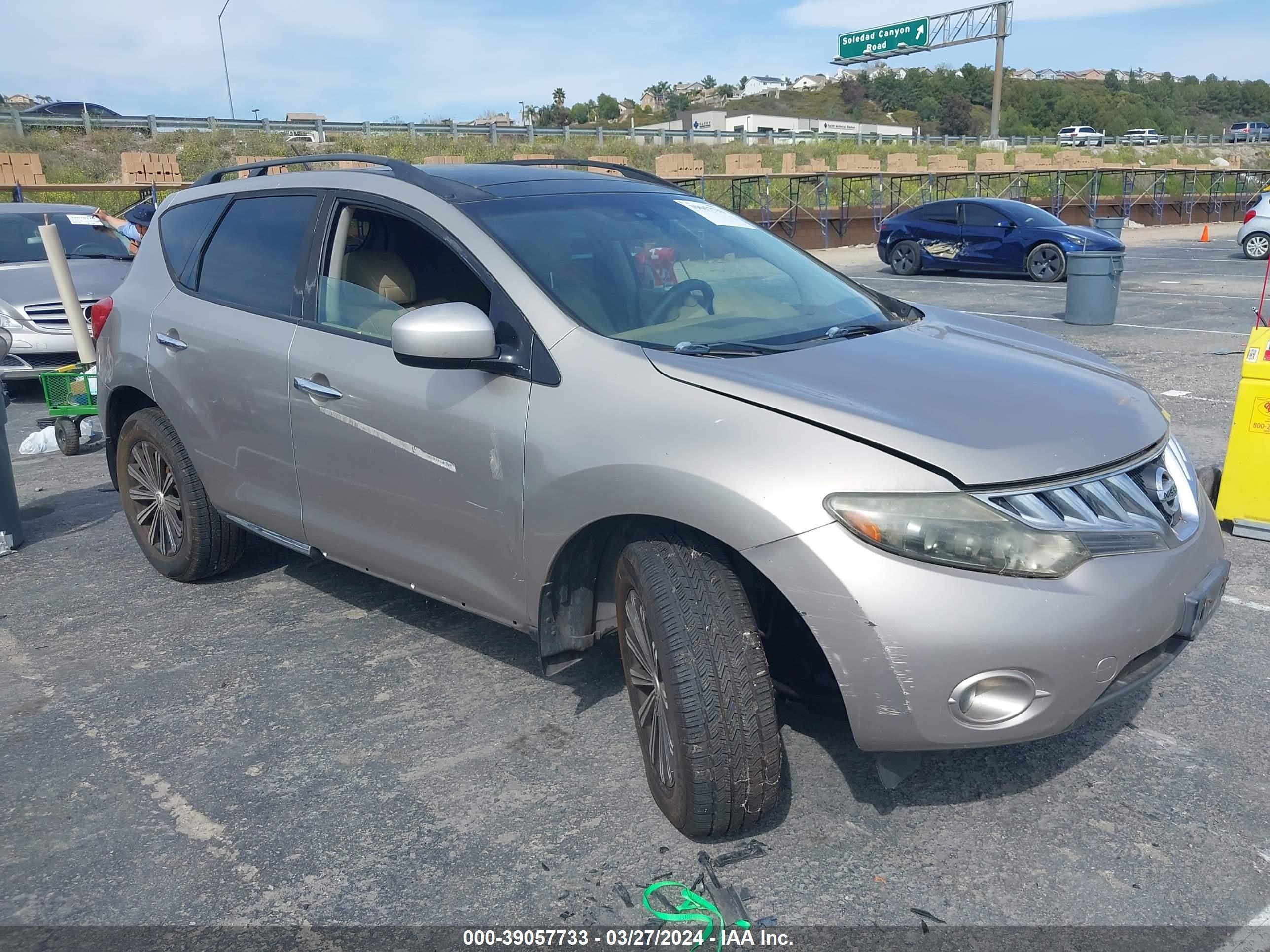 nissan murano 2009 jn8az18u89w031373