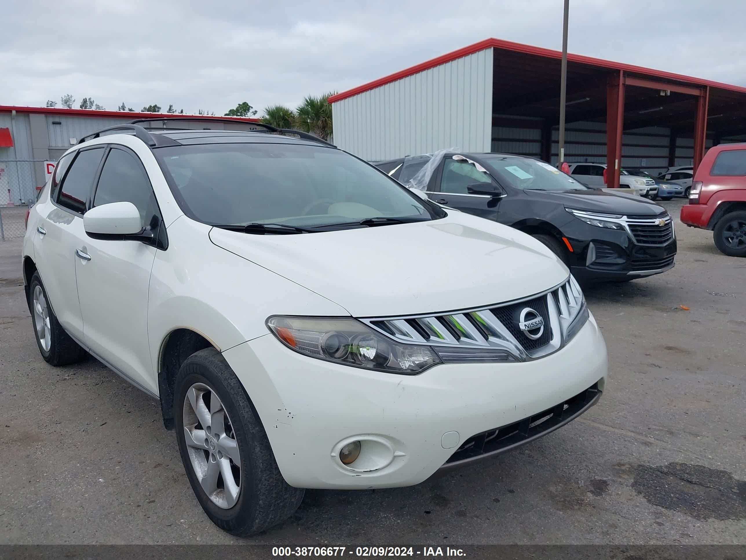 nissan murano 2009 jn8az18u99w003016