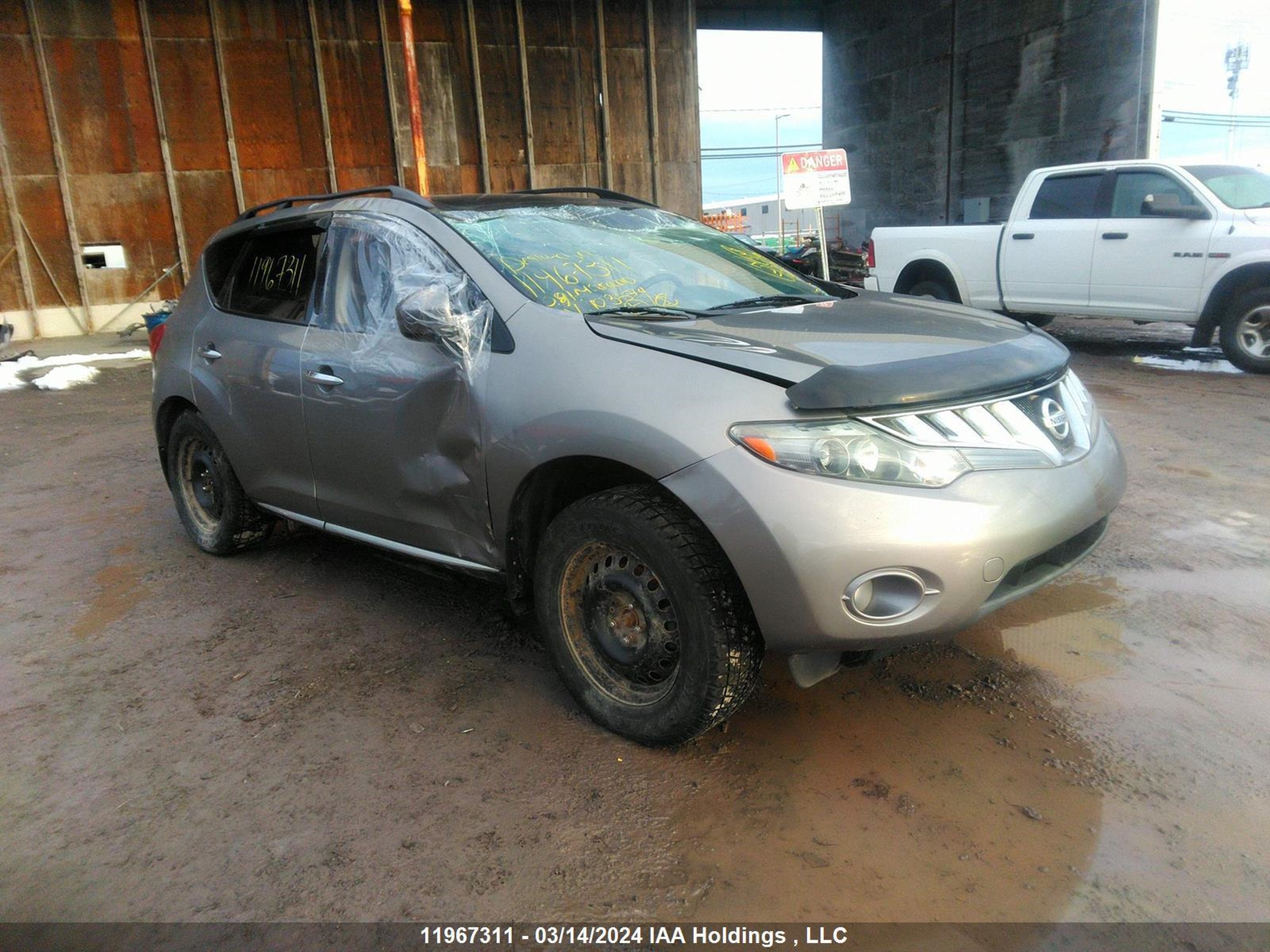 nissan murano 2009 jn8az18w49w103574