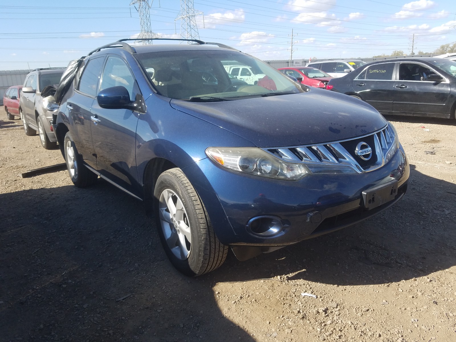 nissan murano 2009 jn8az18w49w200449