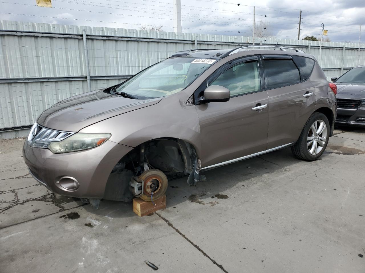 nissan murano 2009 jn8az18w59w136843