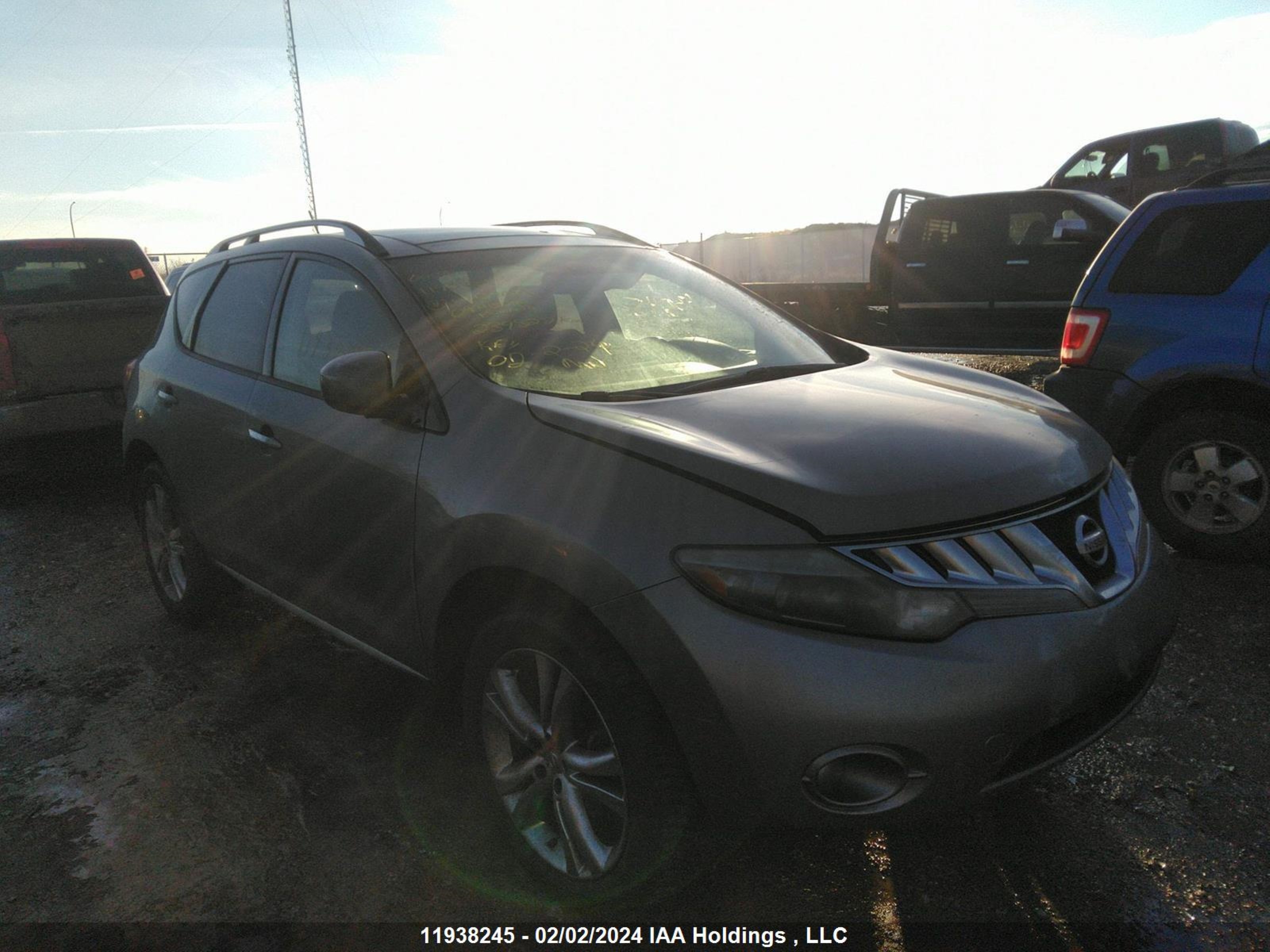 nissan murano 2009 jn8az18w59w139001