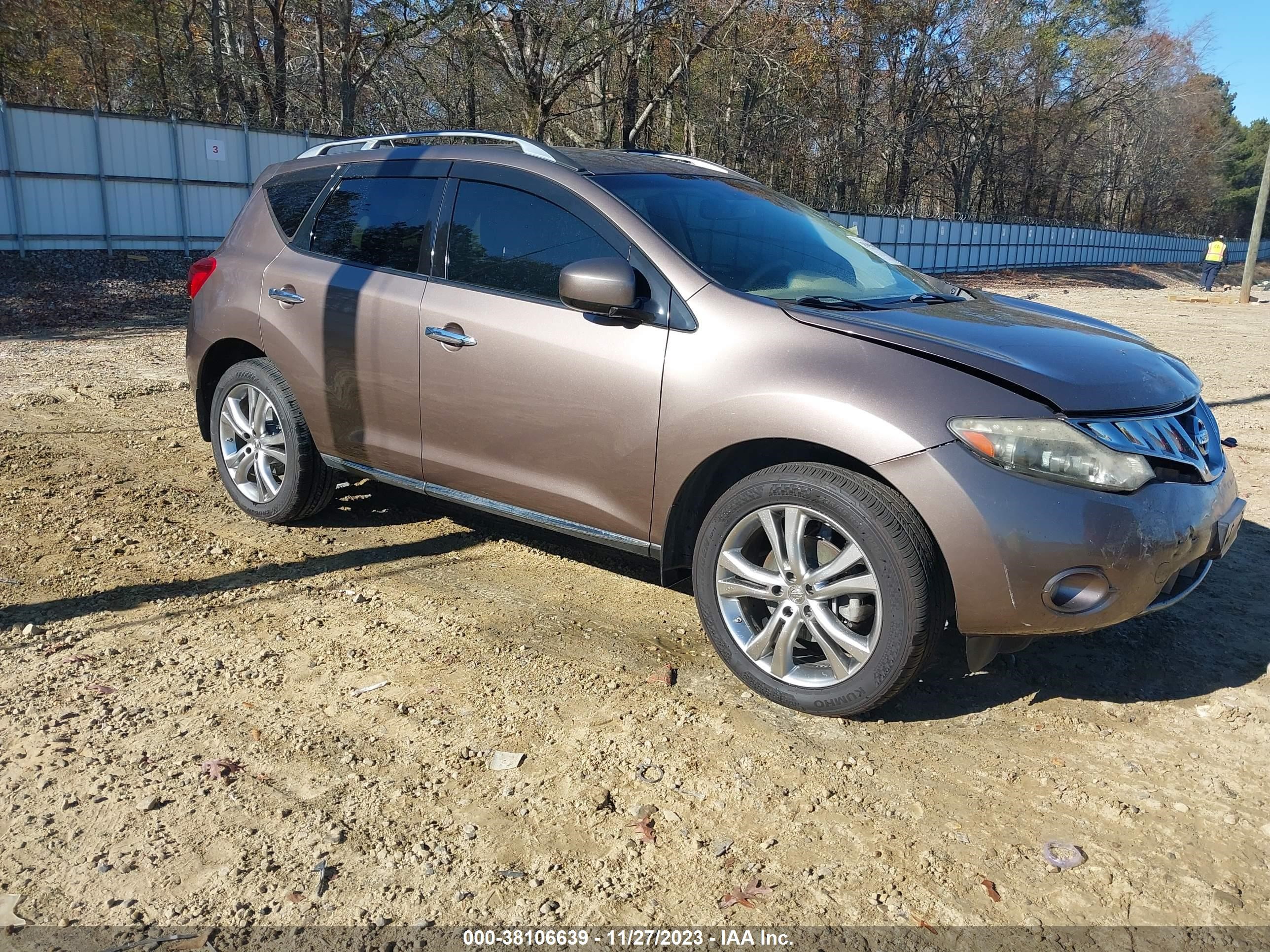 nissan murano 2009 jn8az18w59w154937