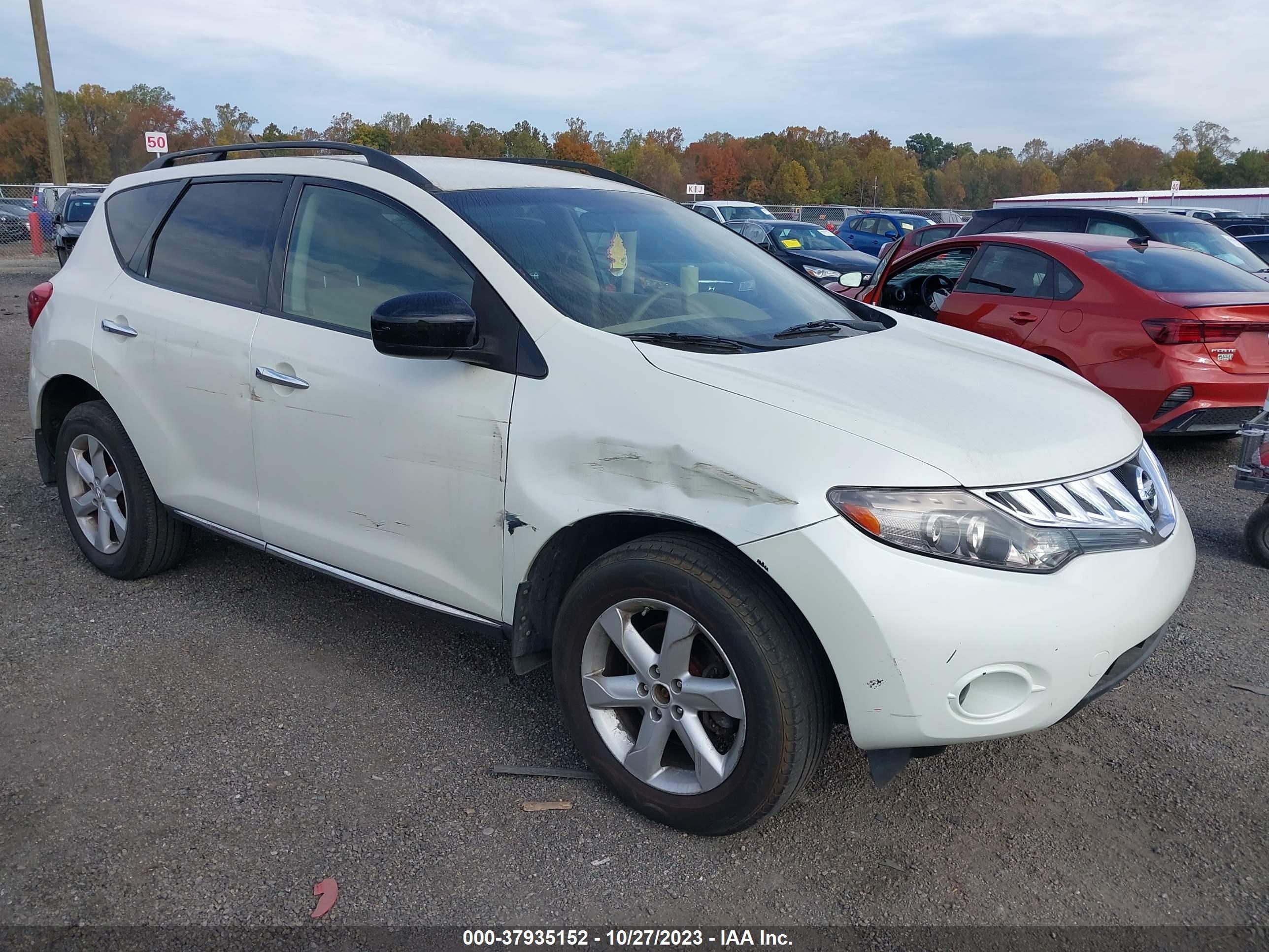 nissan murano 2009 jn8az18w69w136334