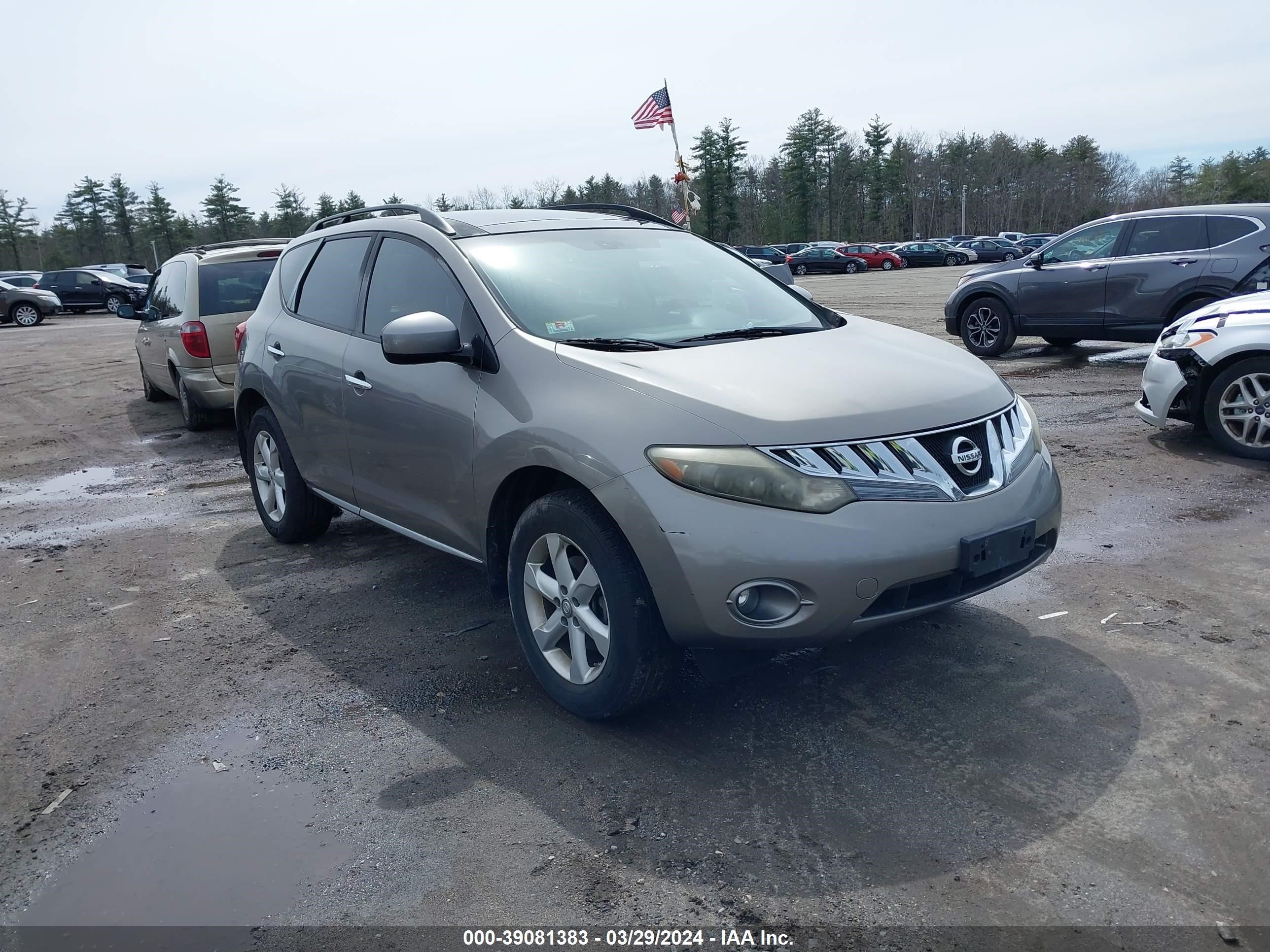 nissan murano 2009 jn8az18w69w137306