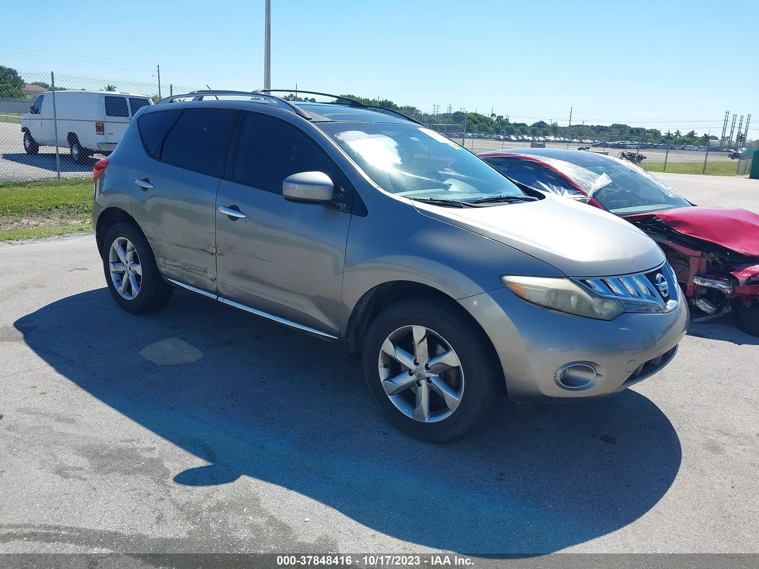 nissan murano 2009 jn8az18w69w209041