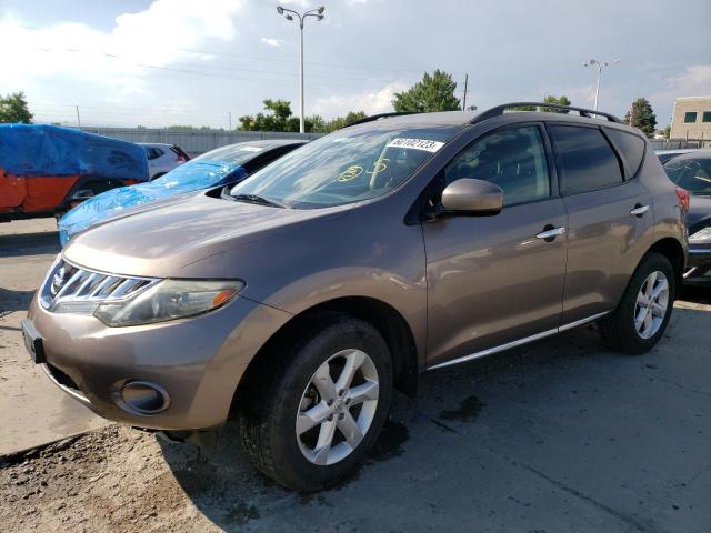 nissan murano s 2009 jn8az18w89w125822