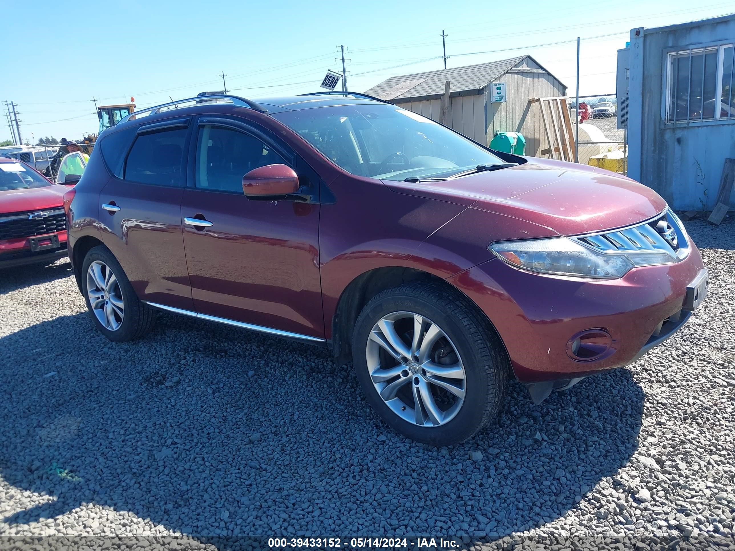 nissan murano 2009 jn8az18w99w117311