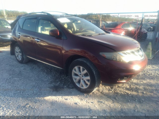 nissan murano 2011 jn8az1mu2bw062971