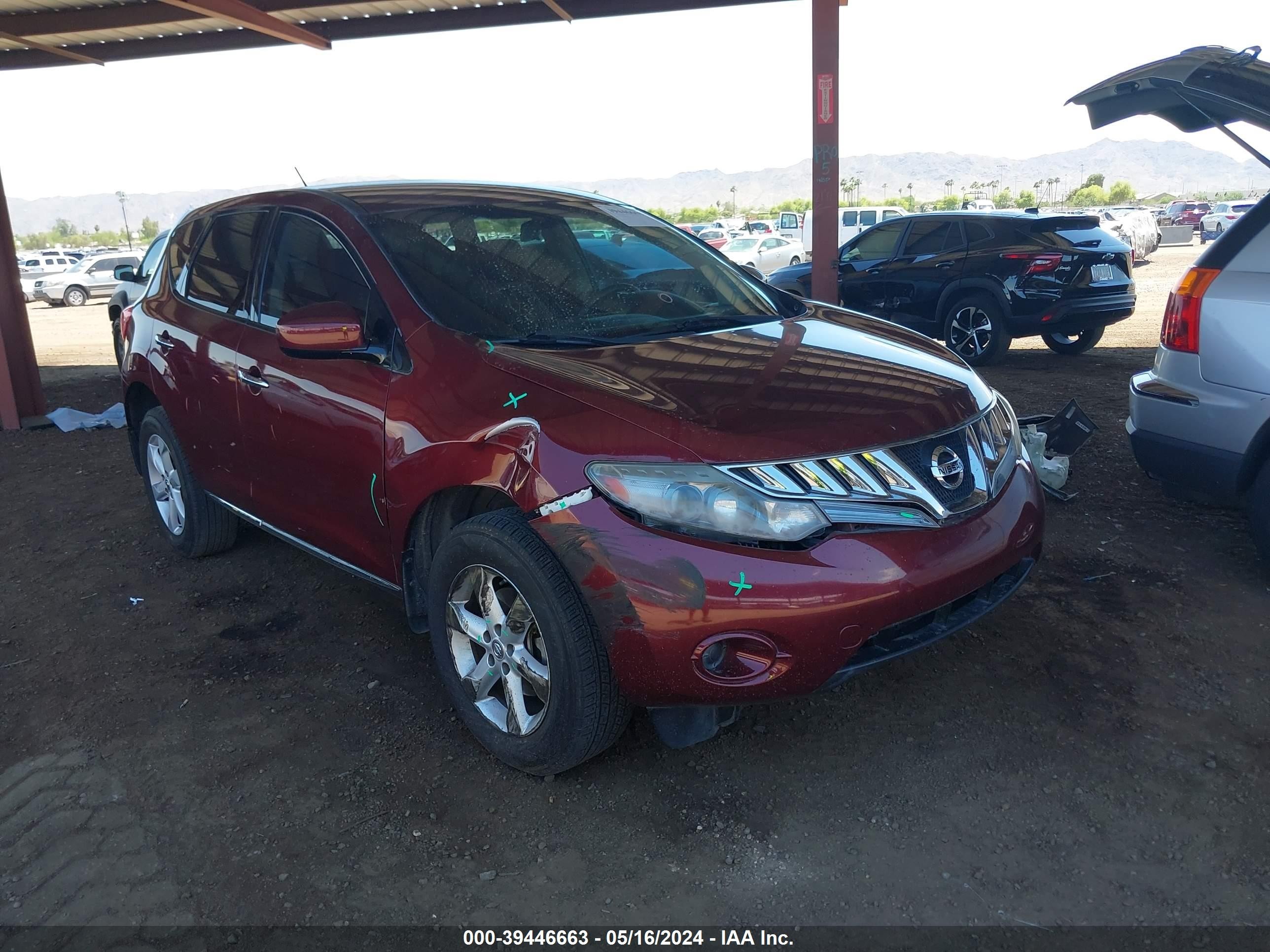 nissan murano 2010 jn8az1mu6aw014291