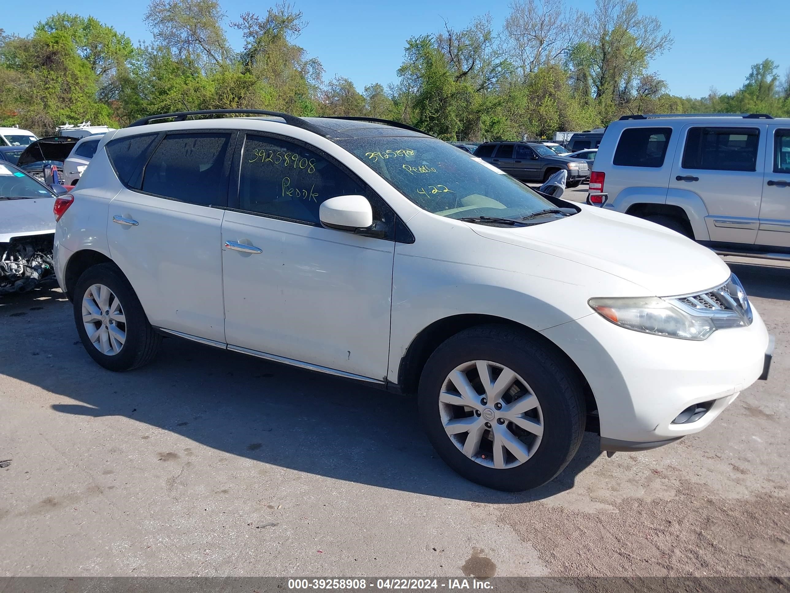 nissan murano 2012 jn8az1mw2cw214279