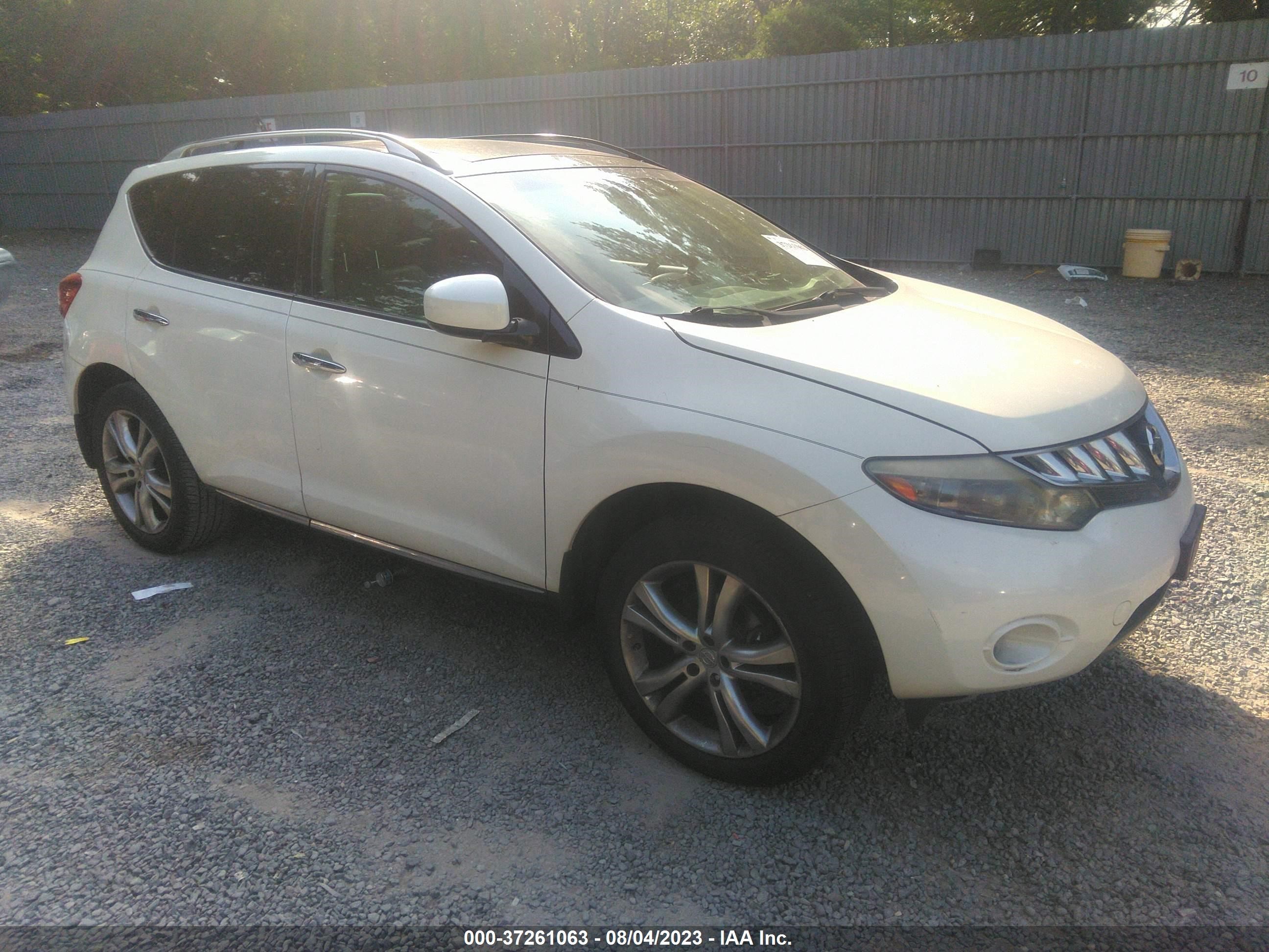 nissan murano 2010 jn8az1mw4aw101494