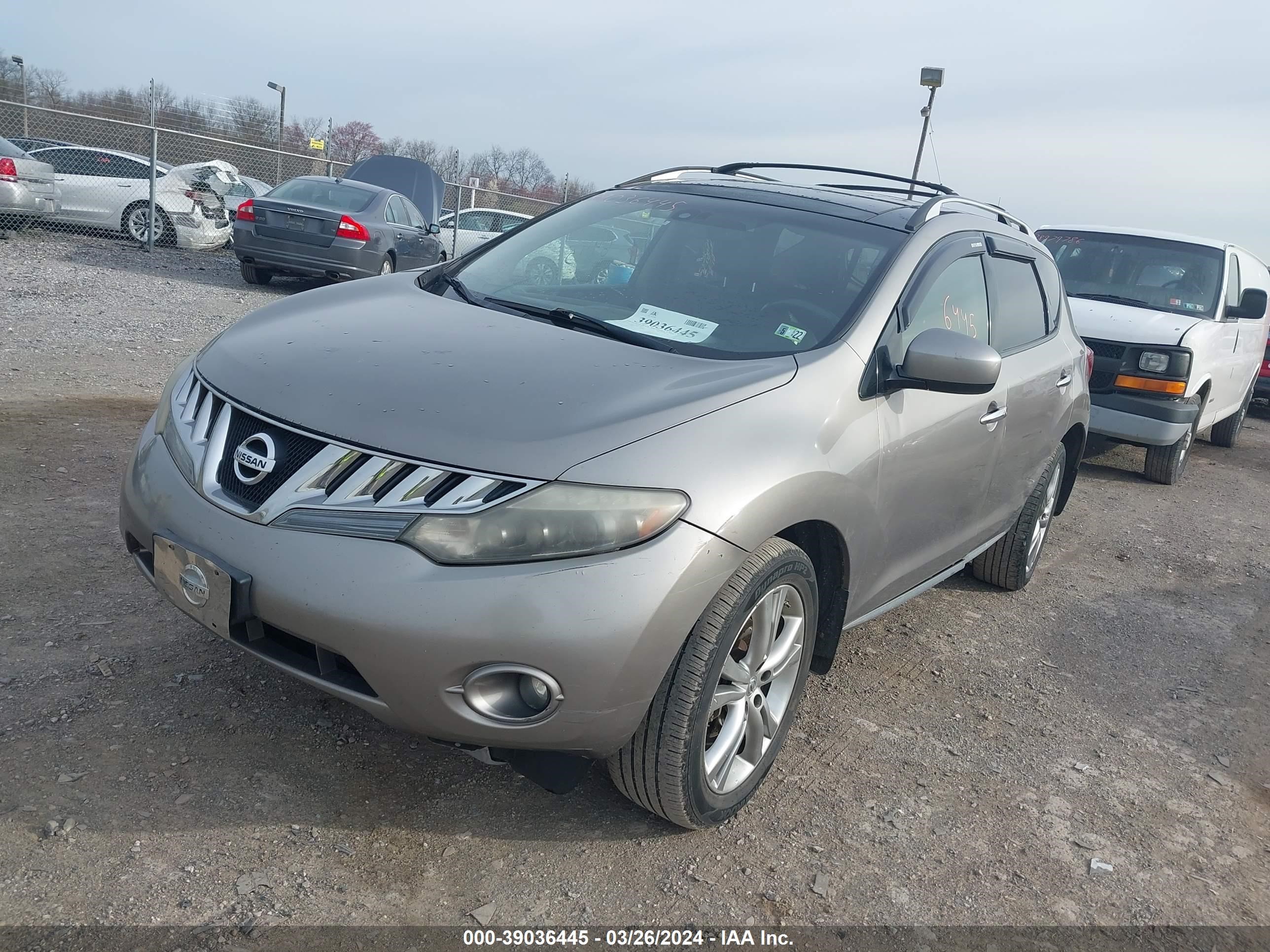 nissan murano 2010 jn8az1mw4aw107876