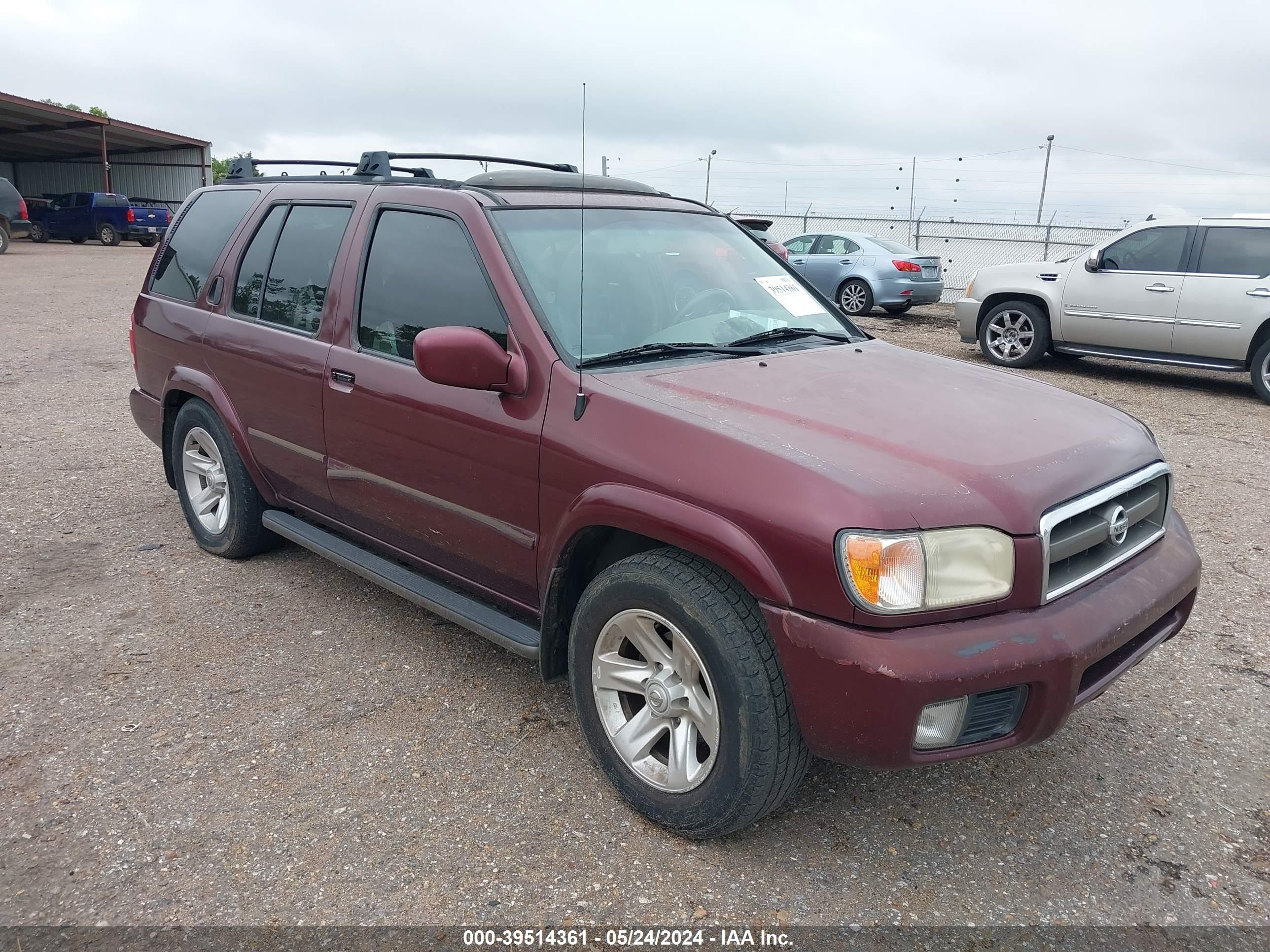 nissan pathfinder 2002 jn8dr09x52w662796