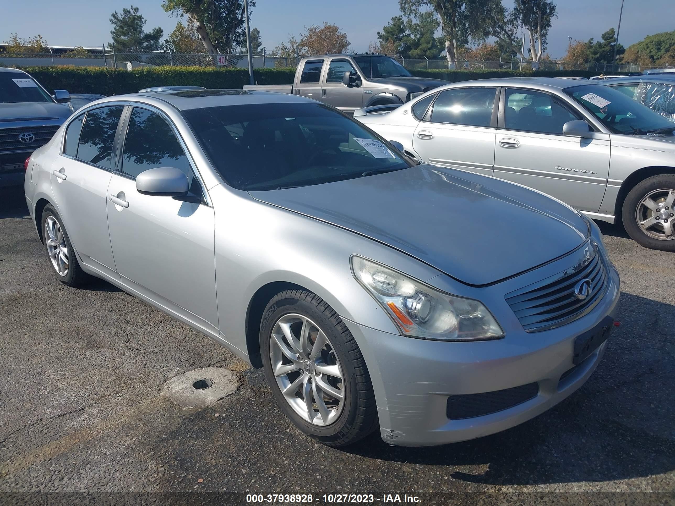 infiniti g 2007 jnkbv61e07m718611