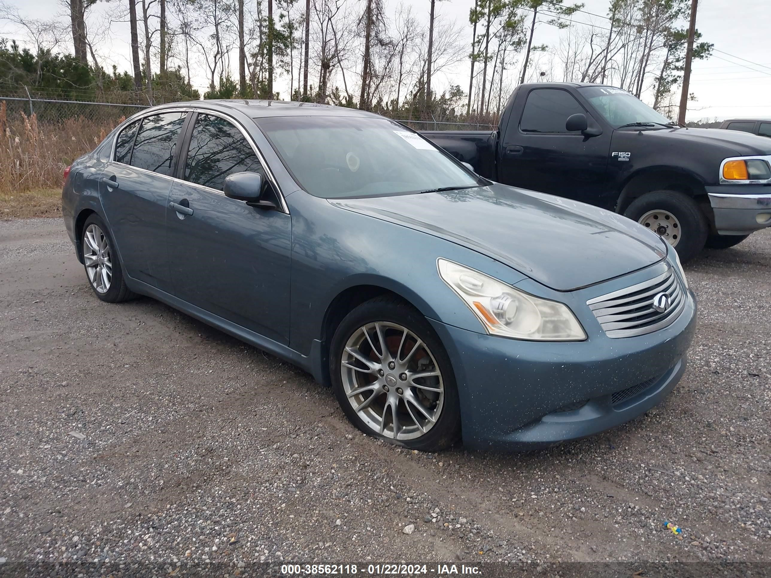 infiniti g 2007 jnkbv61e17m727835