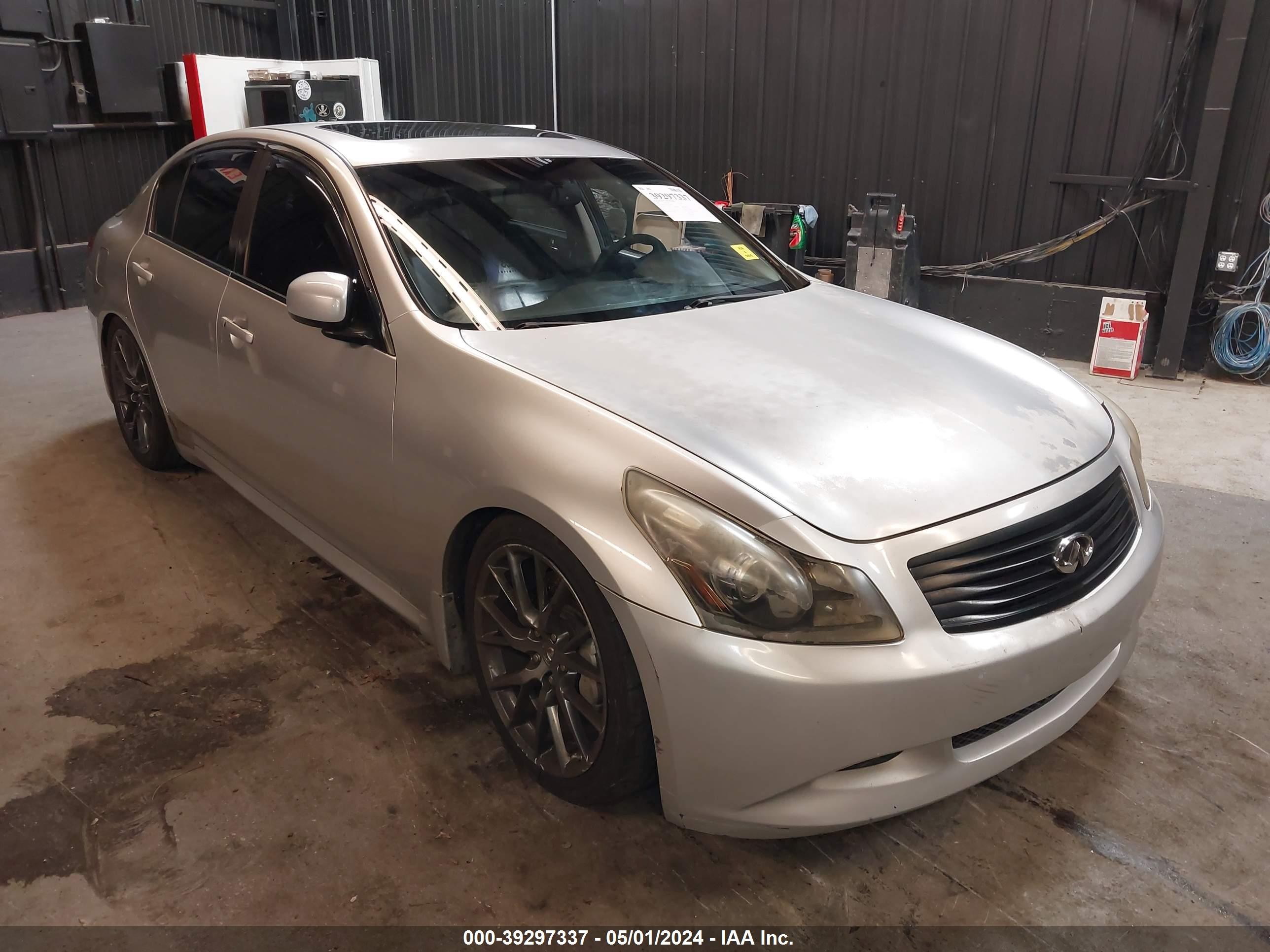 infiniti g 2007 jnkbv61e27m709571