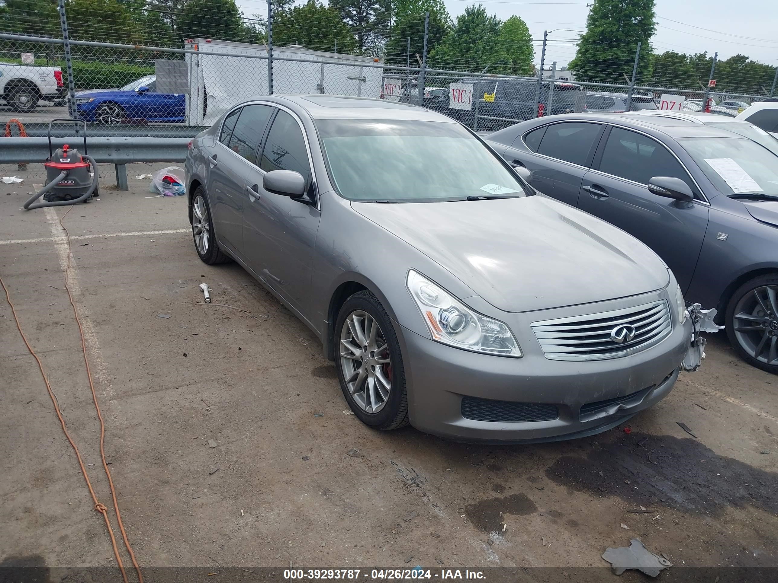 infiniti g 2007 jnkbv61e27m711370