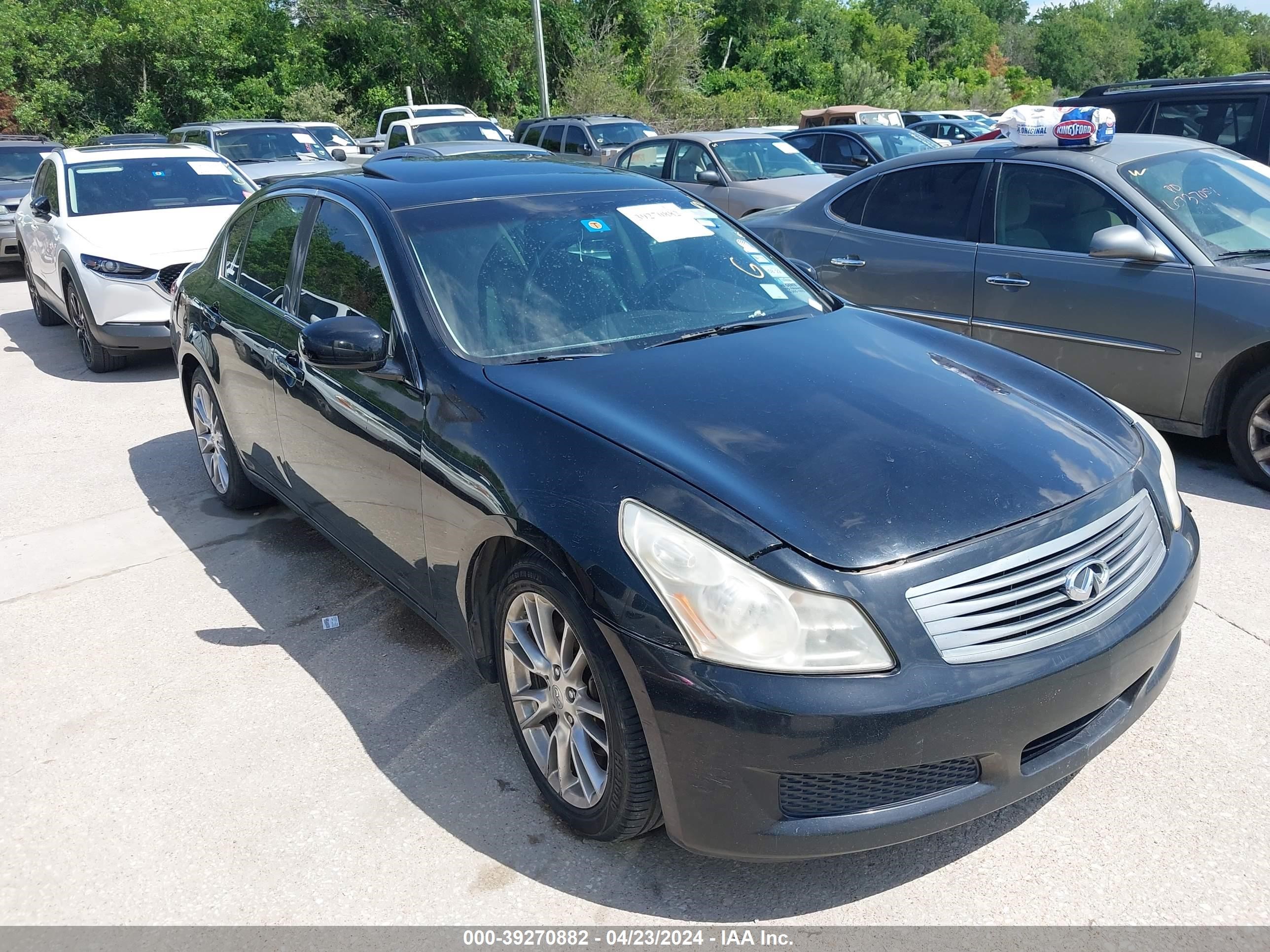 infiniti g 2007 jnkbv61e27m716732