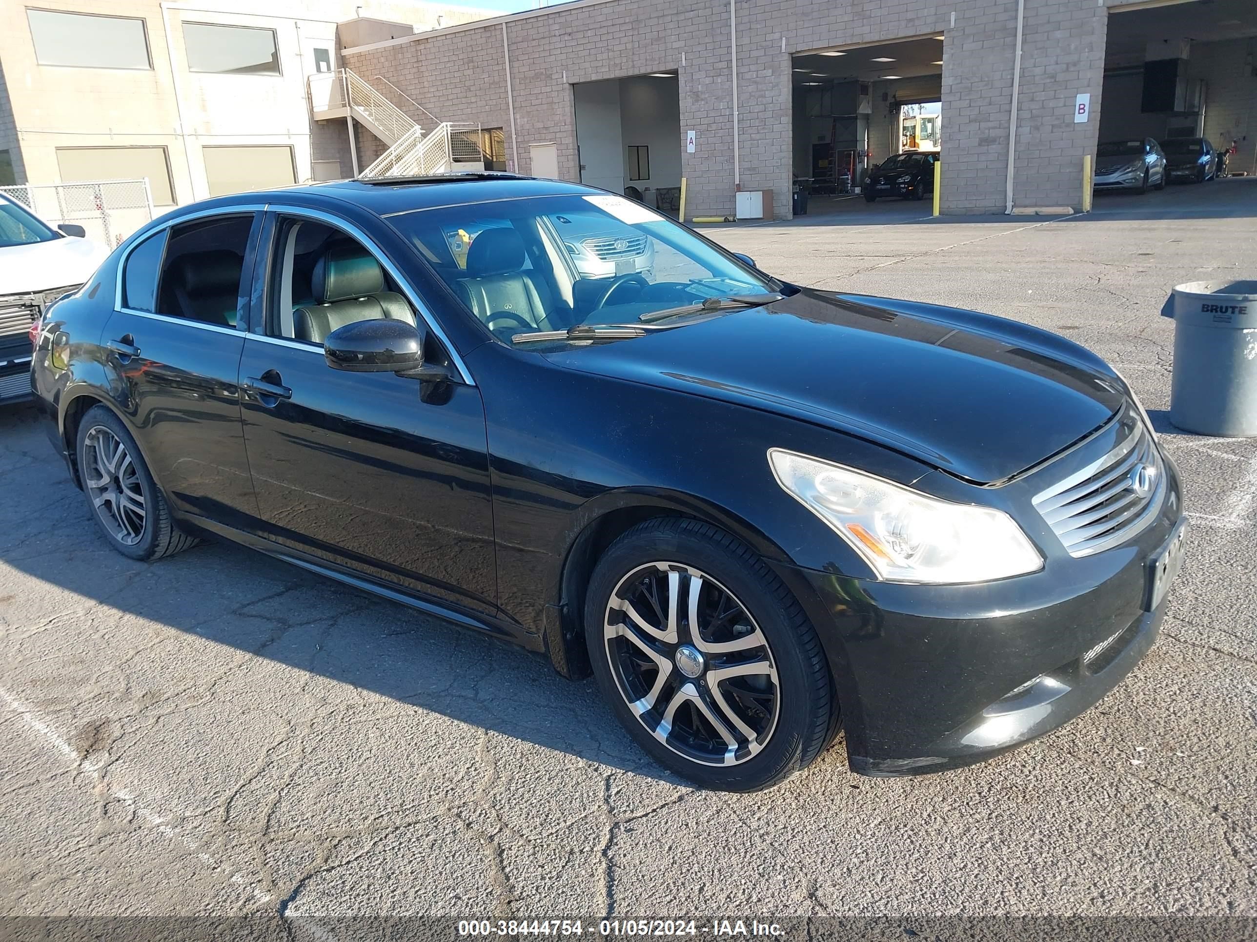 infiniti g 2007 jnkbv61e27m724961