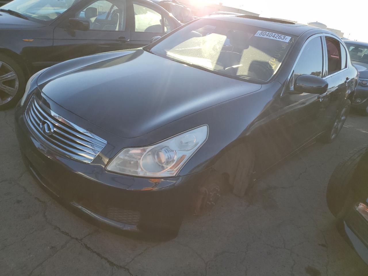 infiniti g 2007 jnkbv61e27m729867