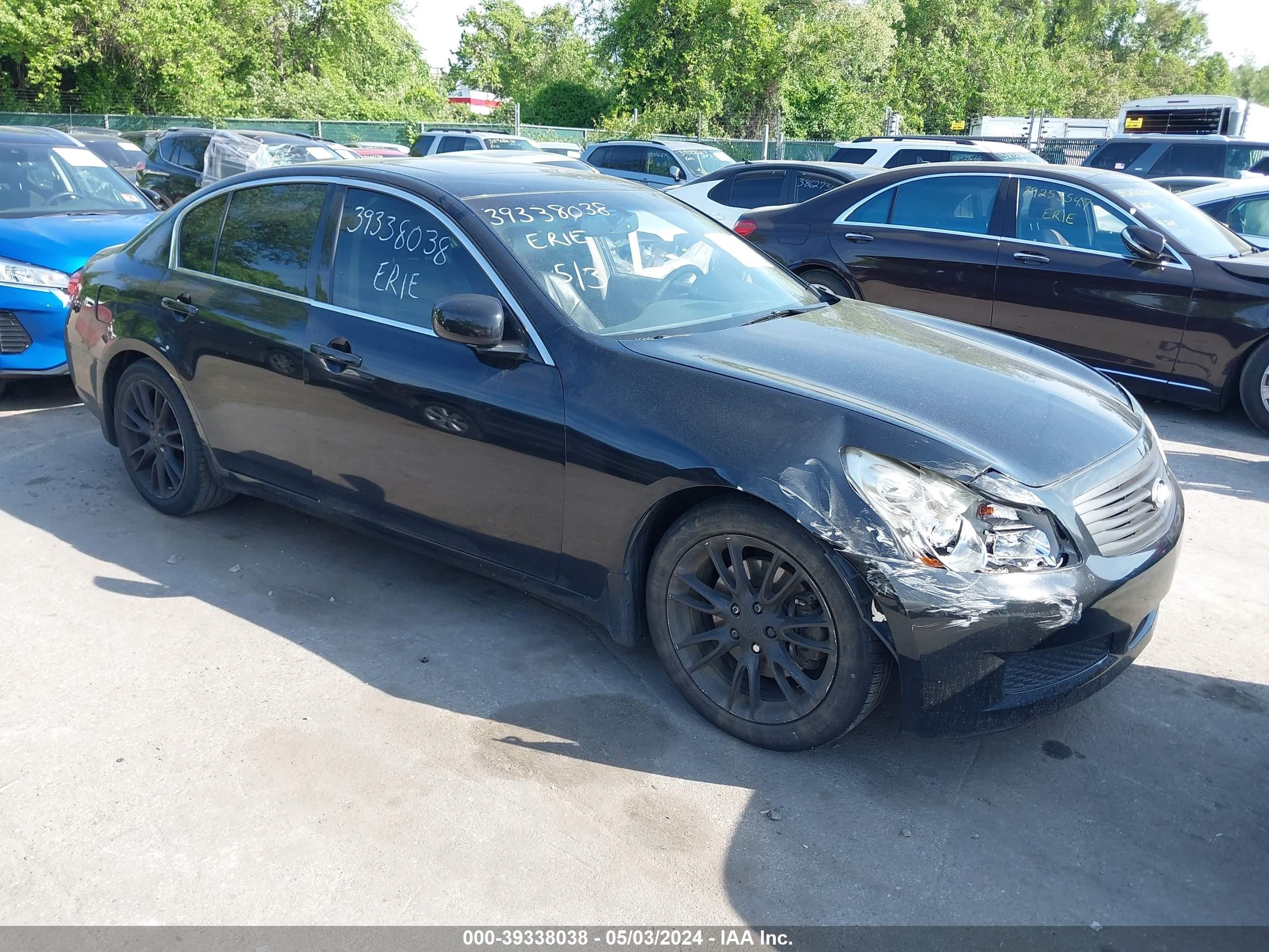 infiniti g 2008 jnkbv61e28m201649