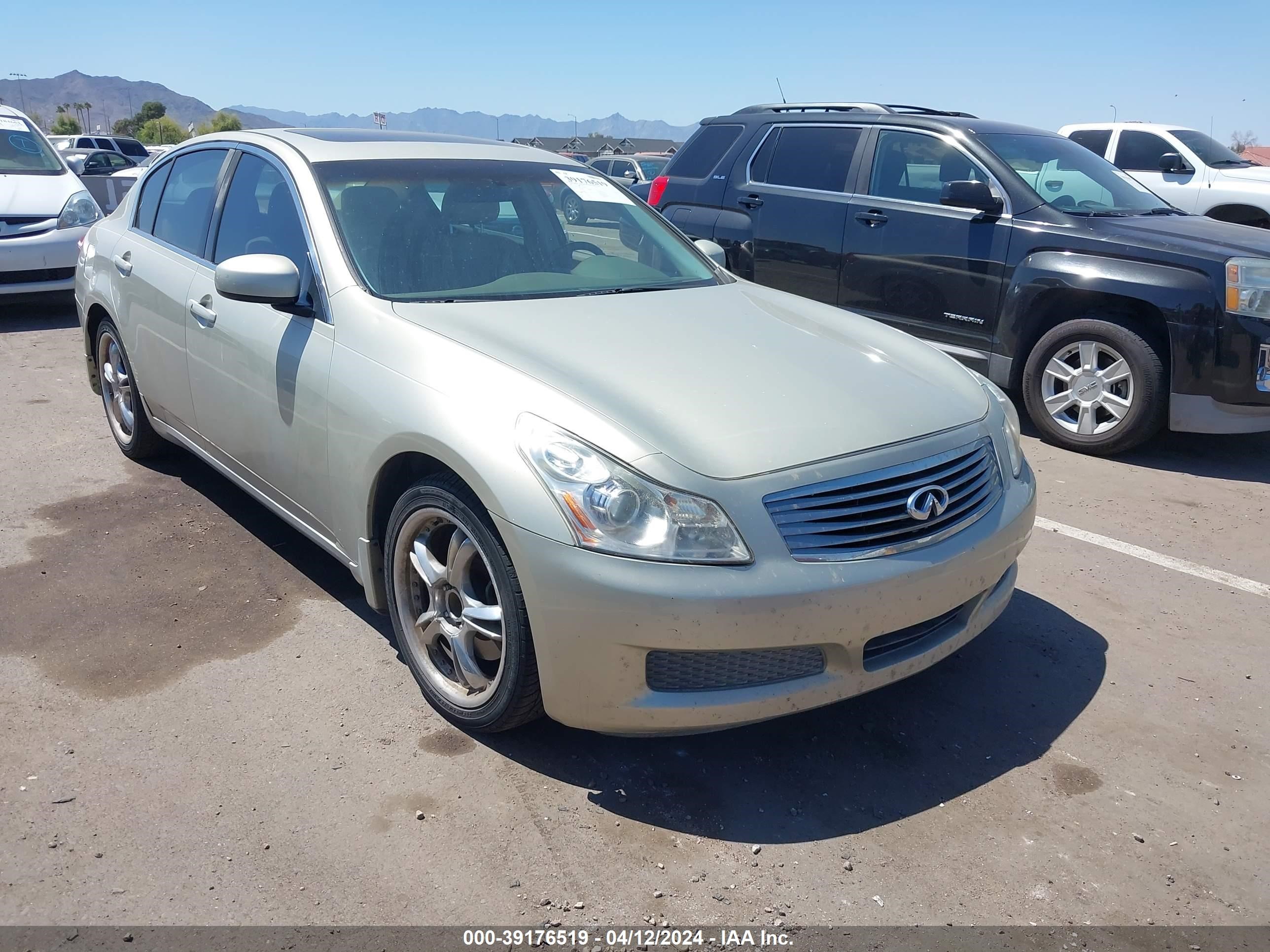 infiniti g 2007 jnkbv61e37m708879