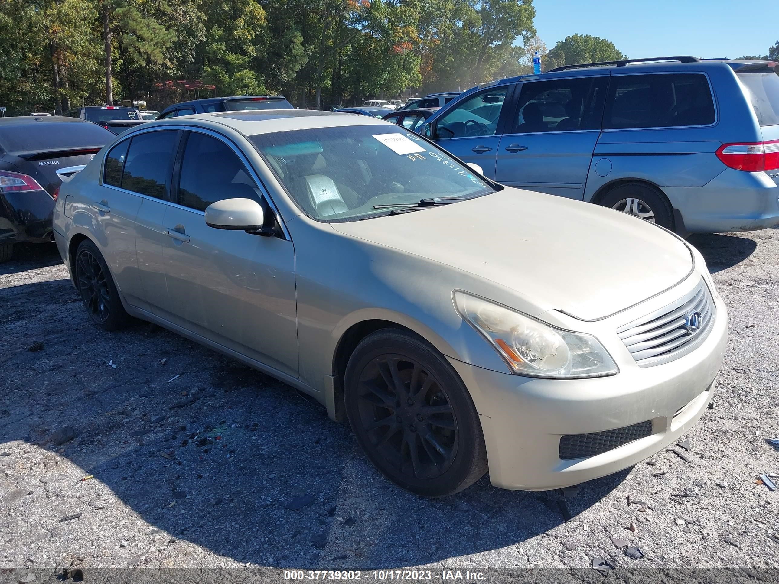 infiniti g 2007 jnkbv61e47m712830