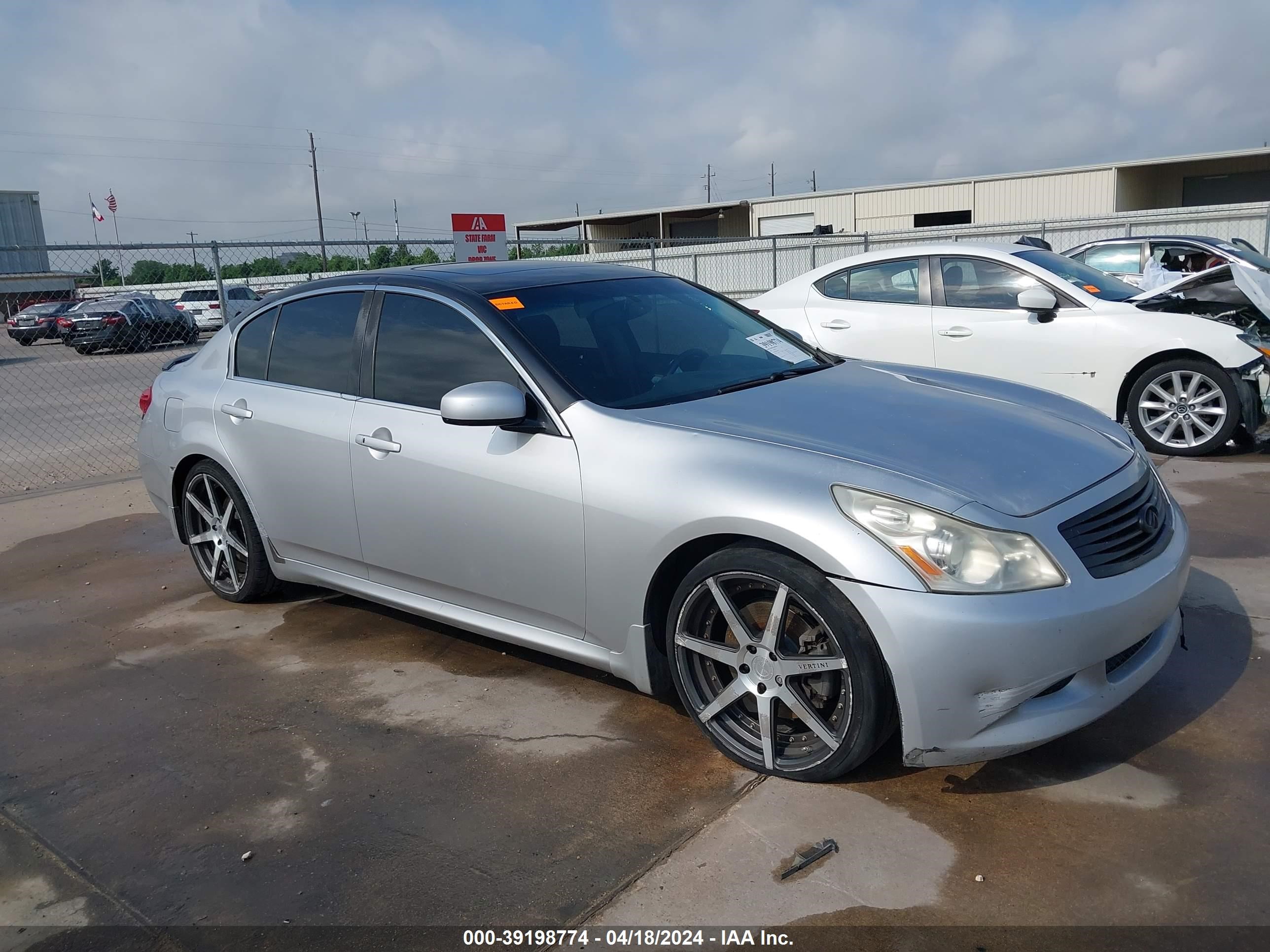 infiniti g 2008 jnkbv61e48m207520