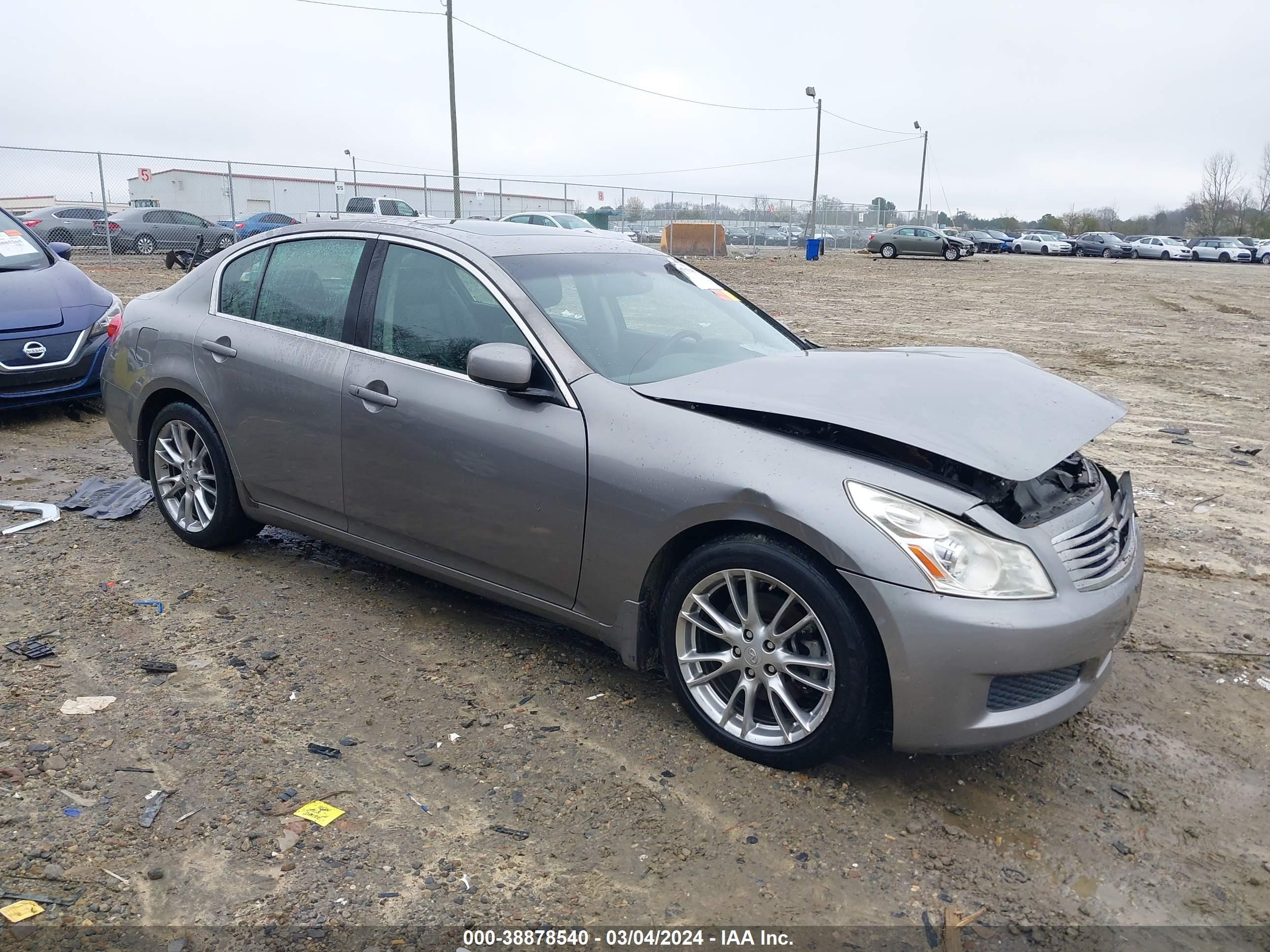 infiniti g 2008 jnkbv61e48m209350