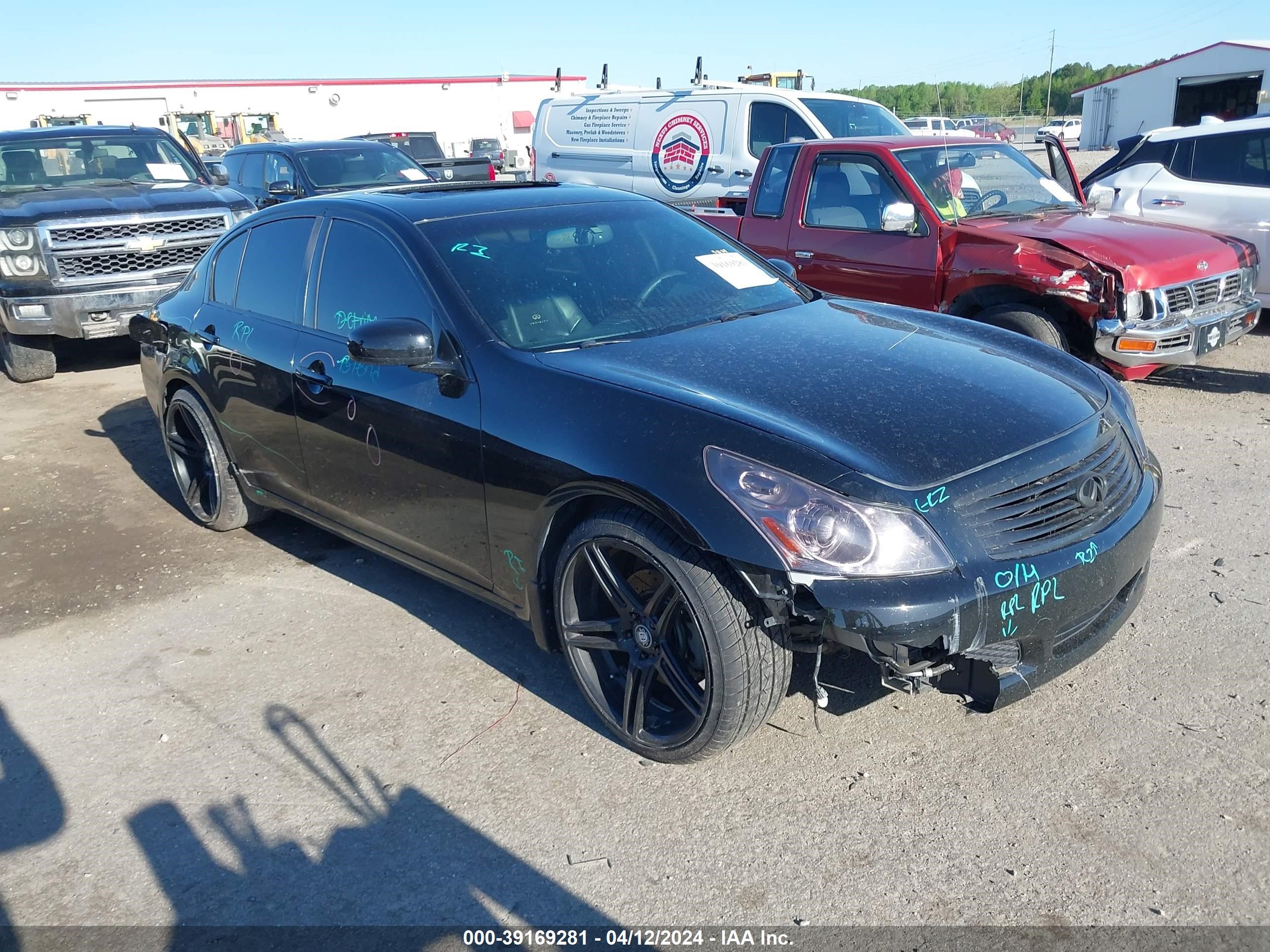 infiniti g 2007 jnkbv61e57m713307