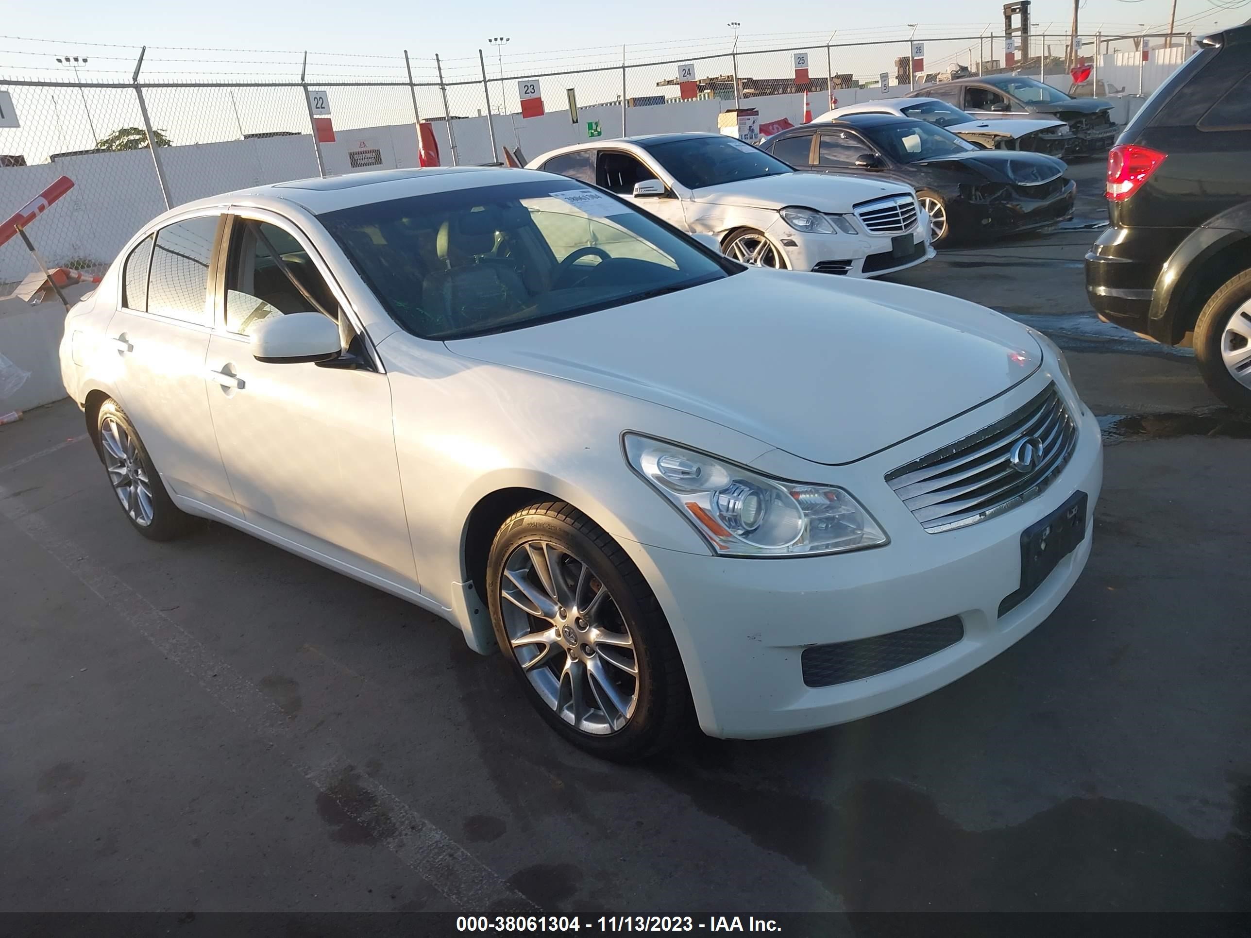 infiniti g 2007 jnkbv61e57m726672