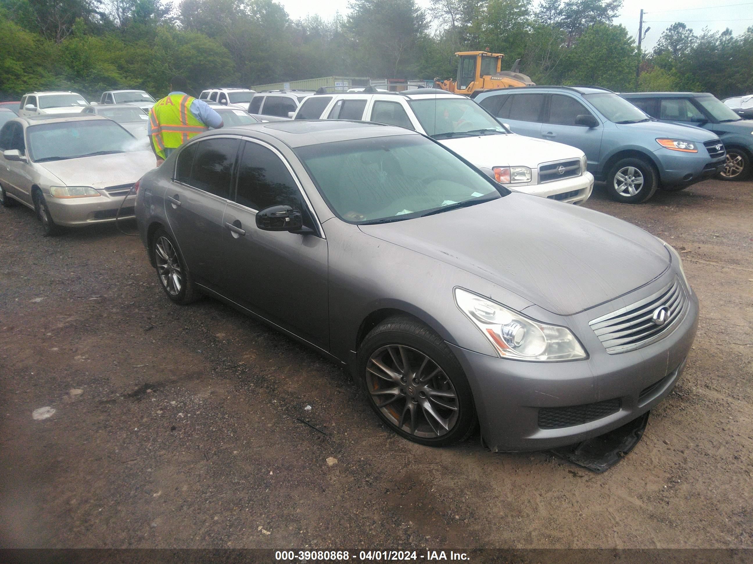 infiniti g 2008 jnkbv61e58m214458