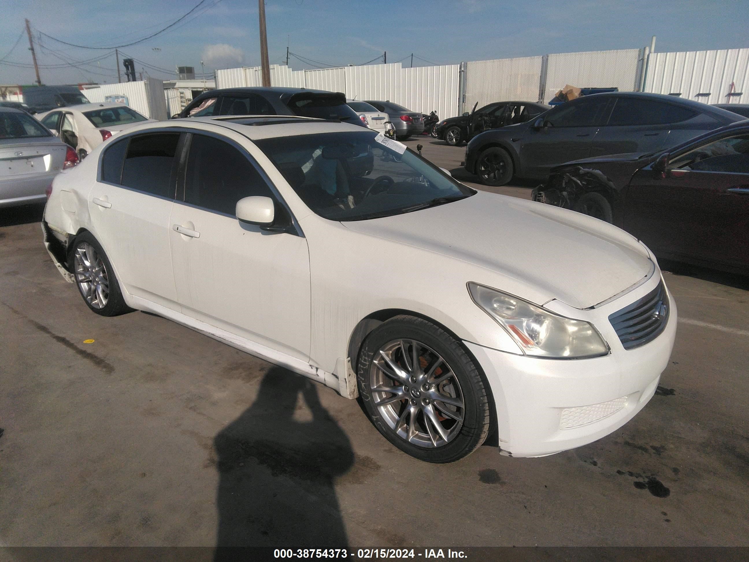 infiniti g 2007 jnkbv61e67m717608