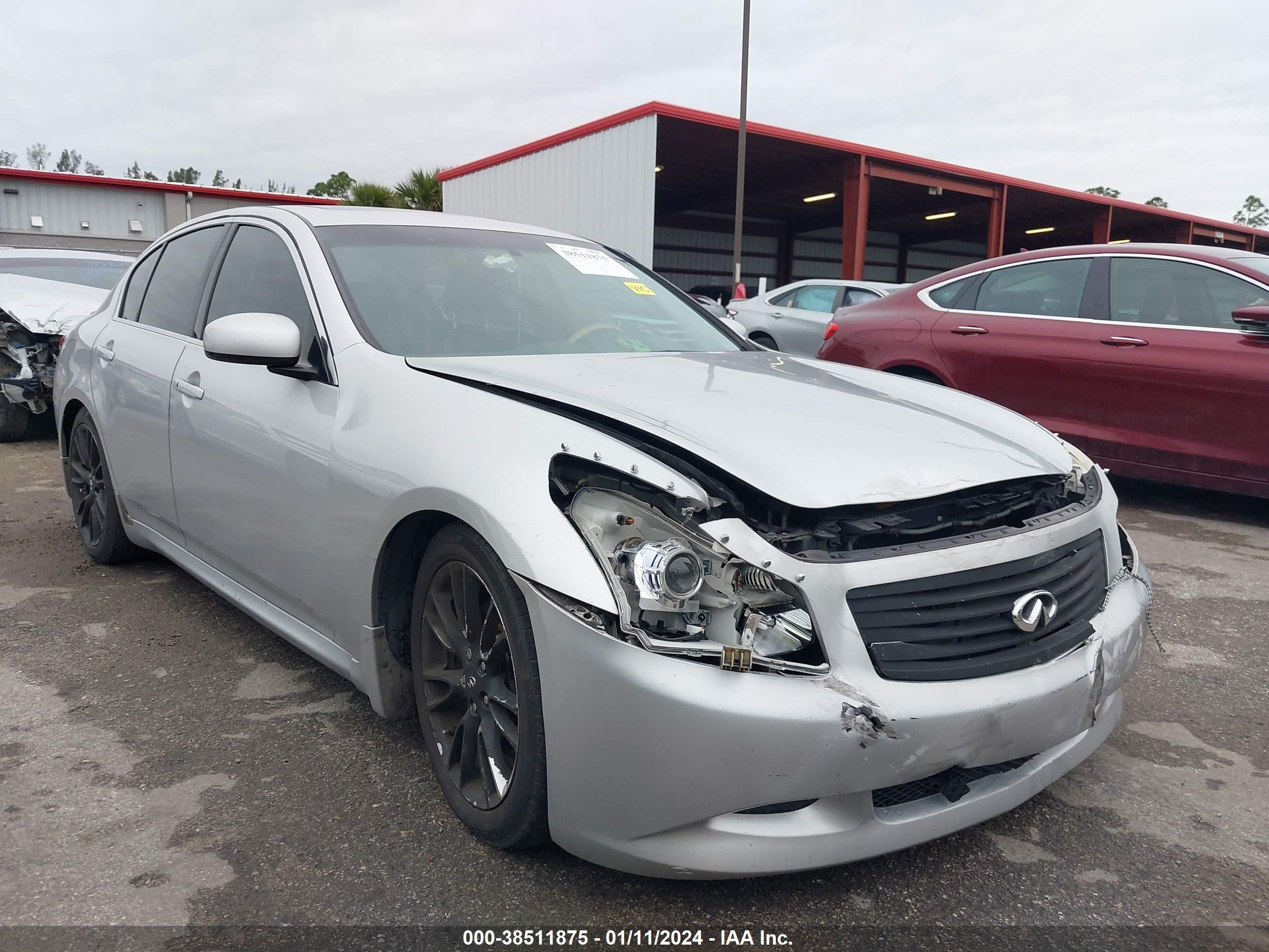 infiniti g 2008 jnkbv61e68m207597