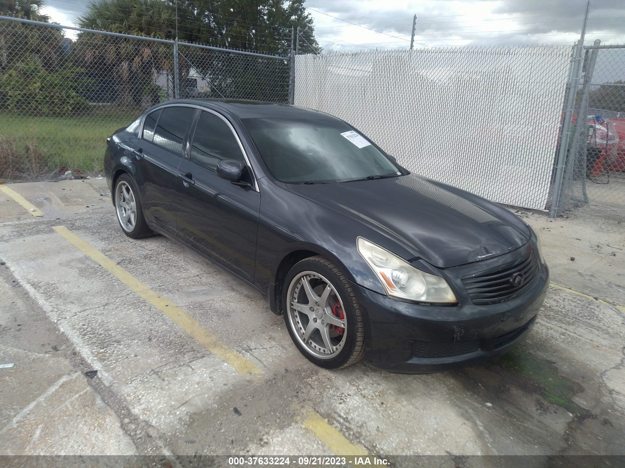 infiniti g 2007 jnkbv61e77m702115