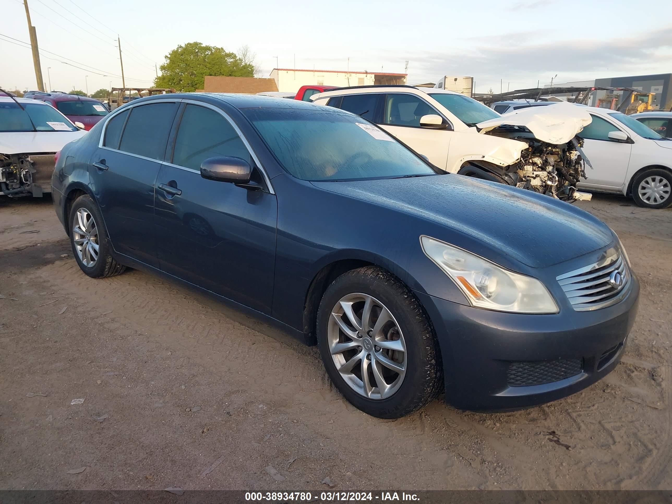 infiniti g 2008 jnkbv61e78m204563