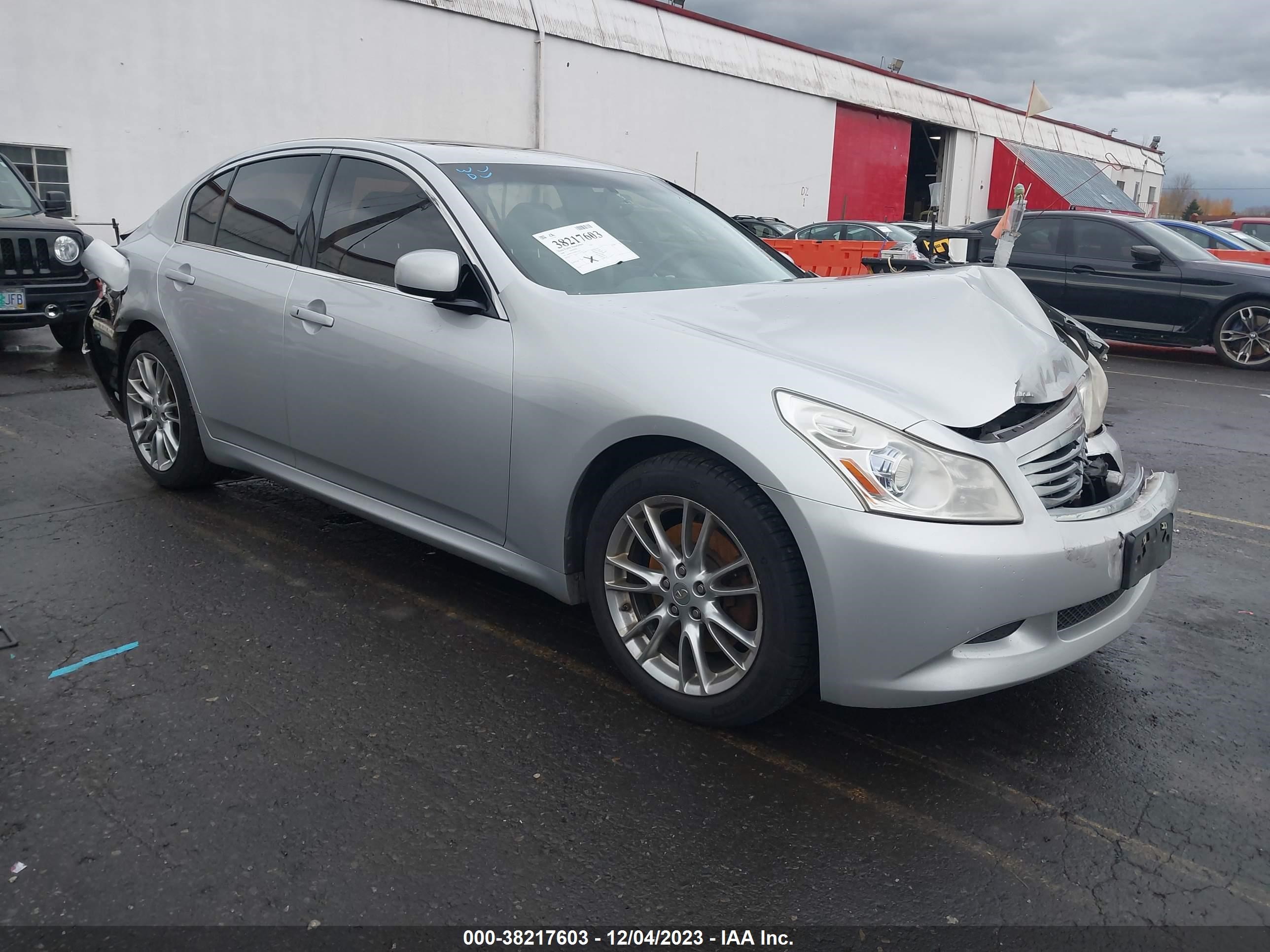 infiniti g 2008 jnkbv61e78m211710