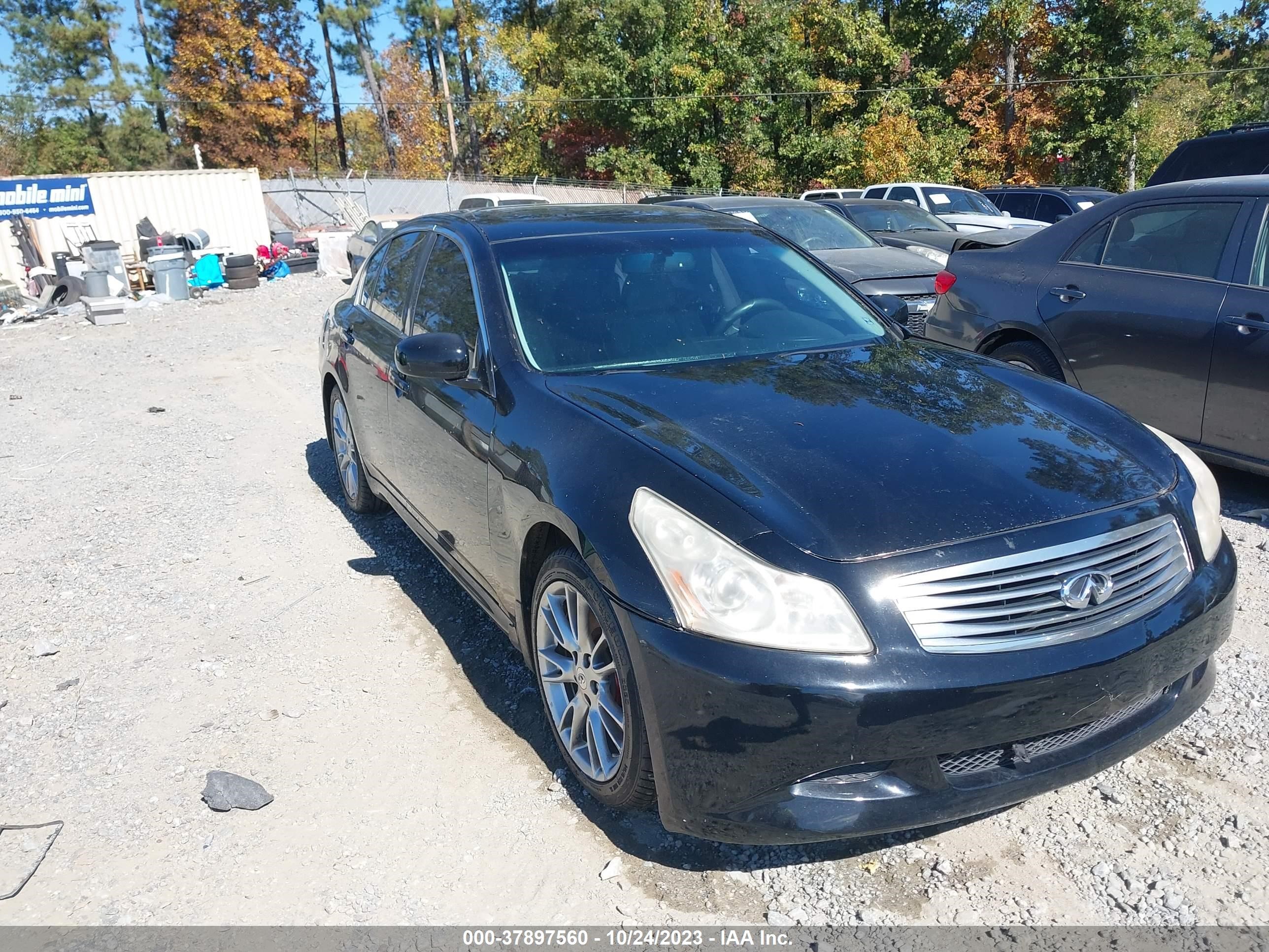 infiniti g 2008 jnkbv61e78m214901